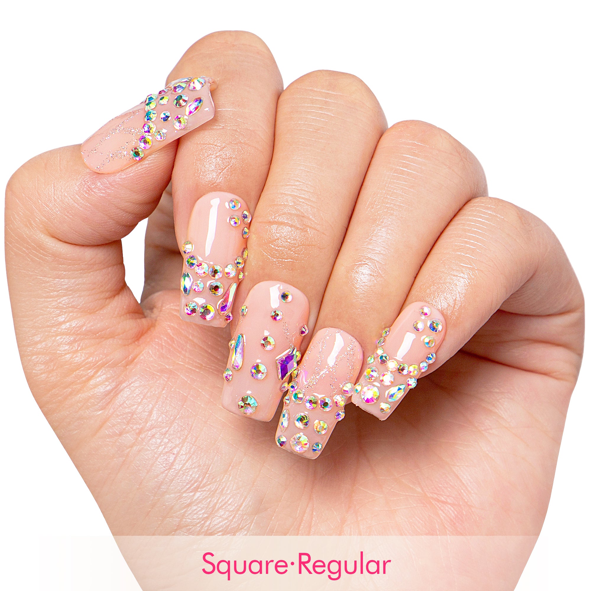 Opaline Drip Handmade Nails H481
