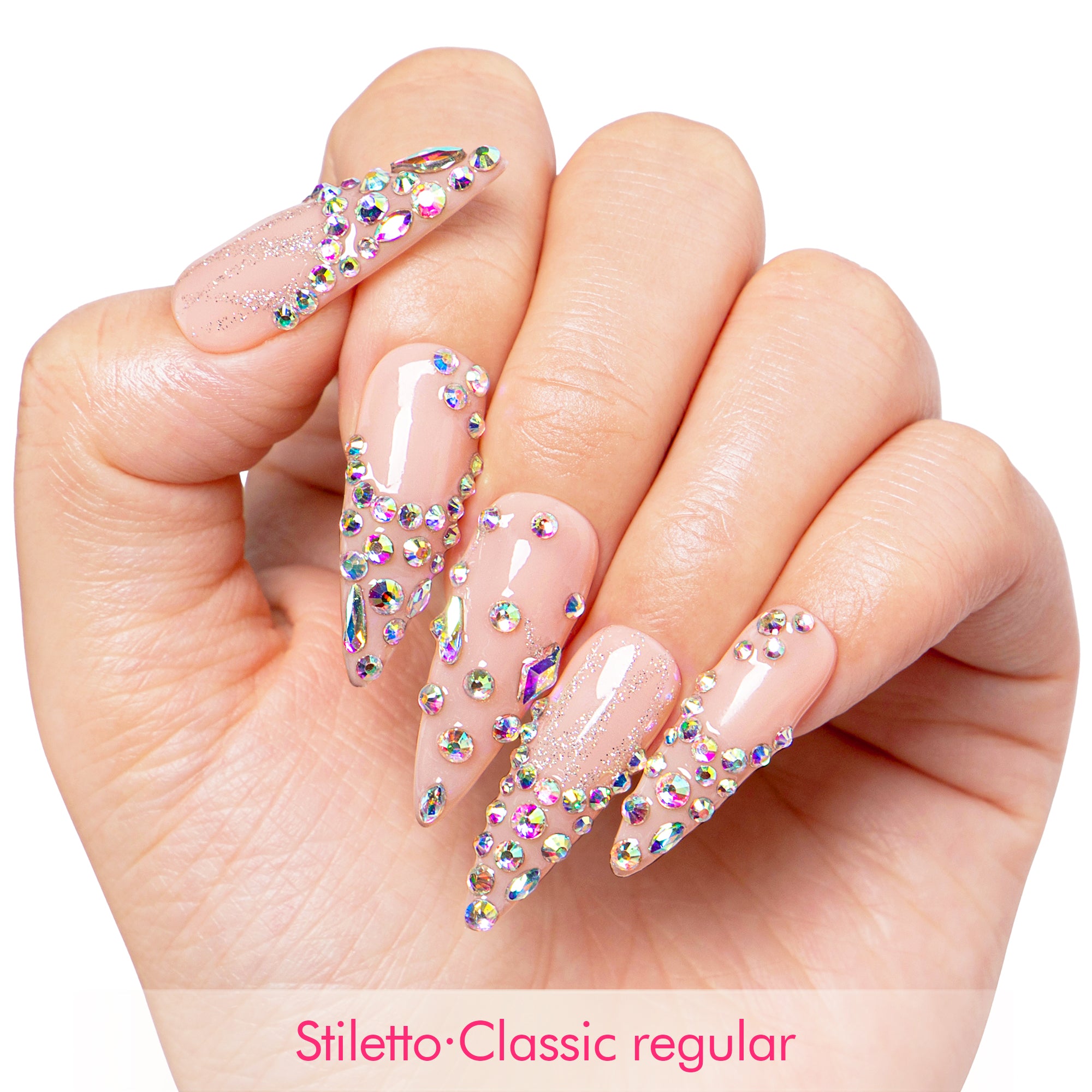 Opaline Drip Handmade Nails H481