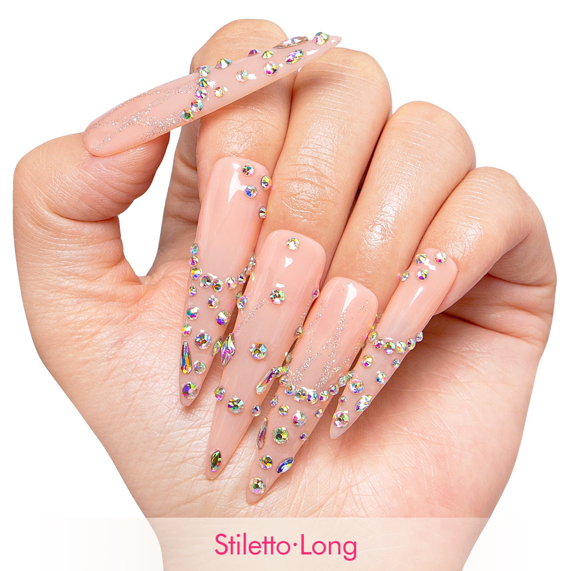 Opaline Drip Handmade Nails H481
