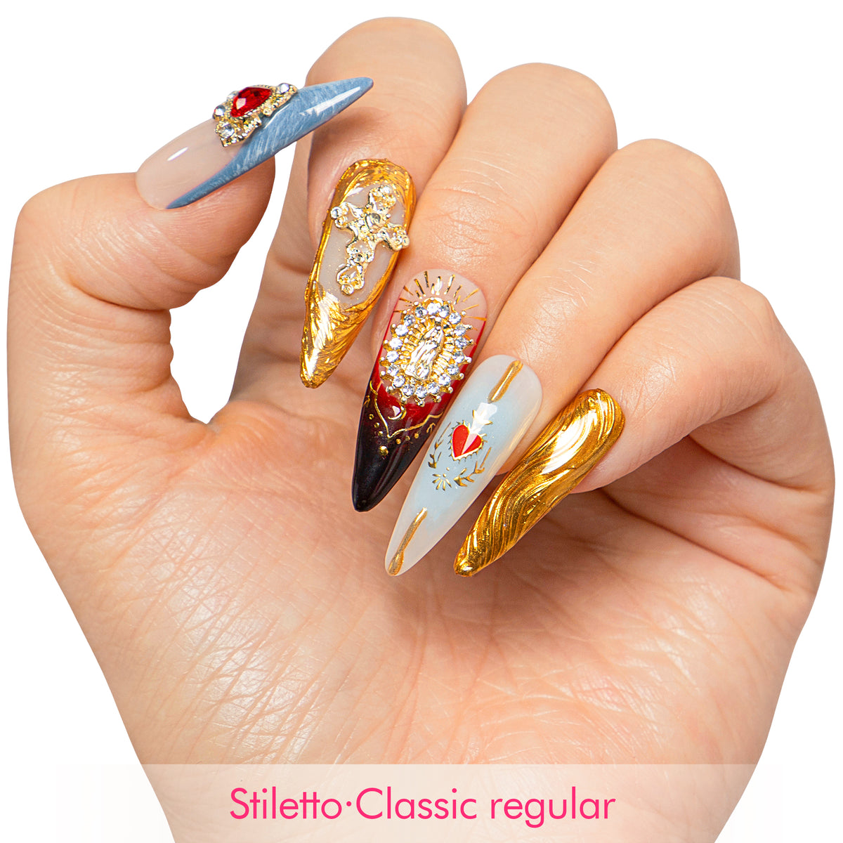 Crown of the Fairest Handmade Nails H491