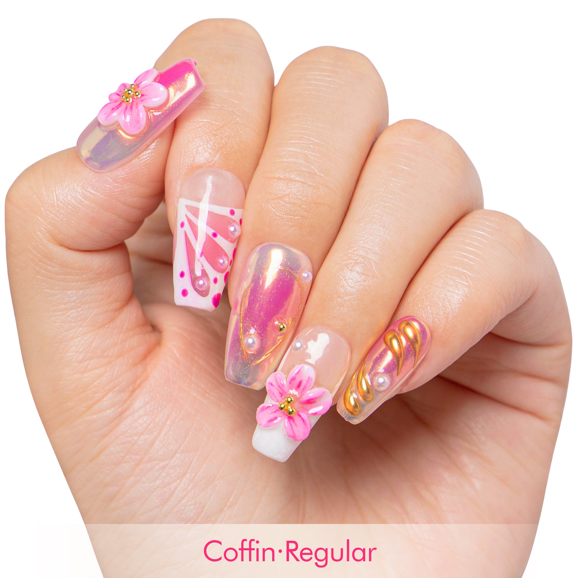 Summer Spritzer Handmade Nails H496