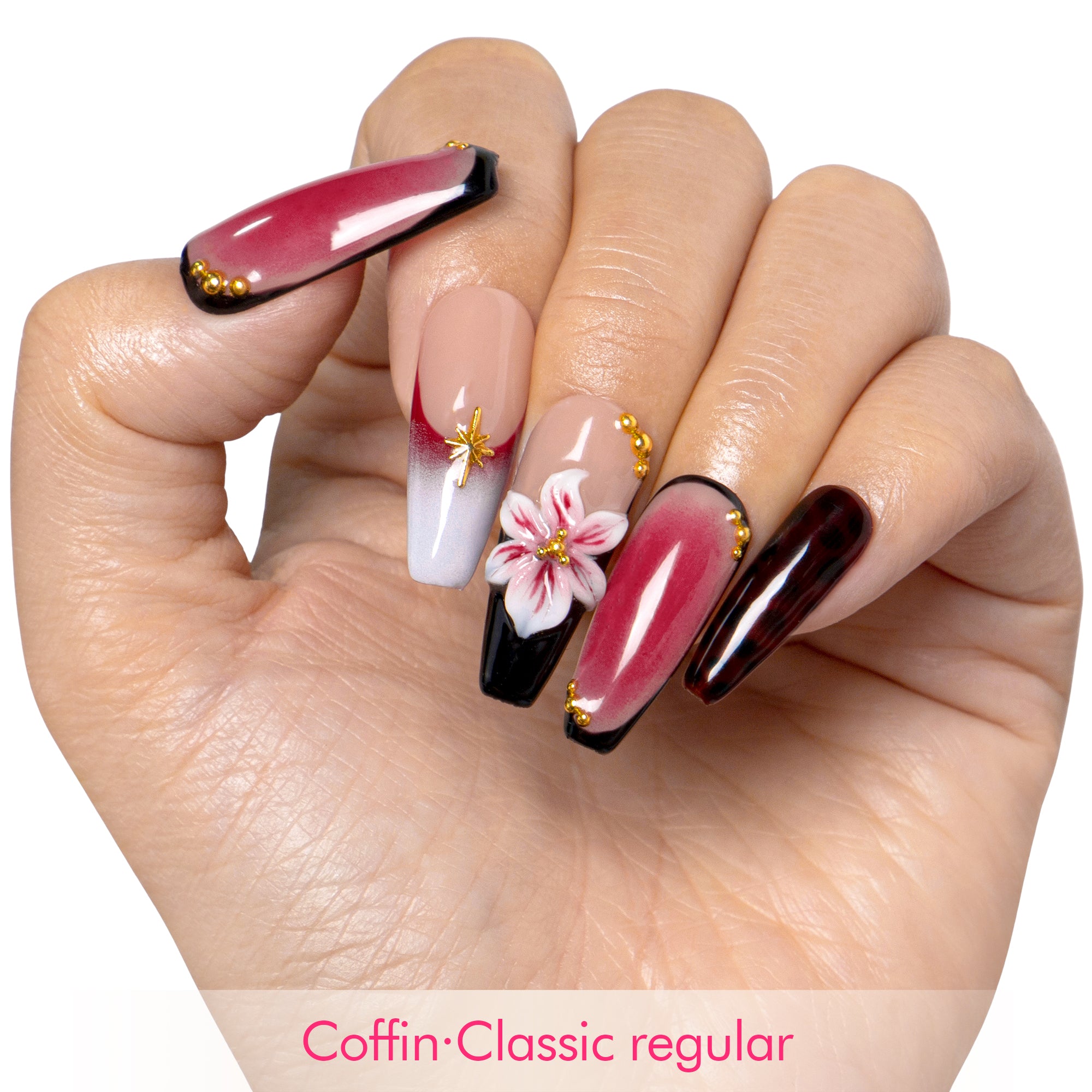Phoenix Glow Handmade Nails H505