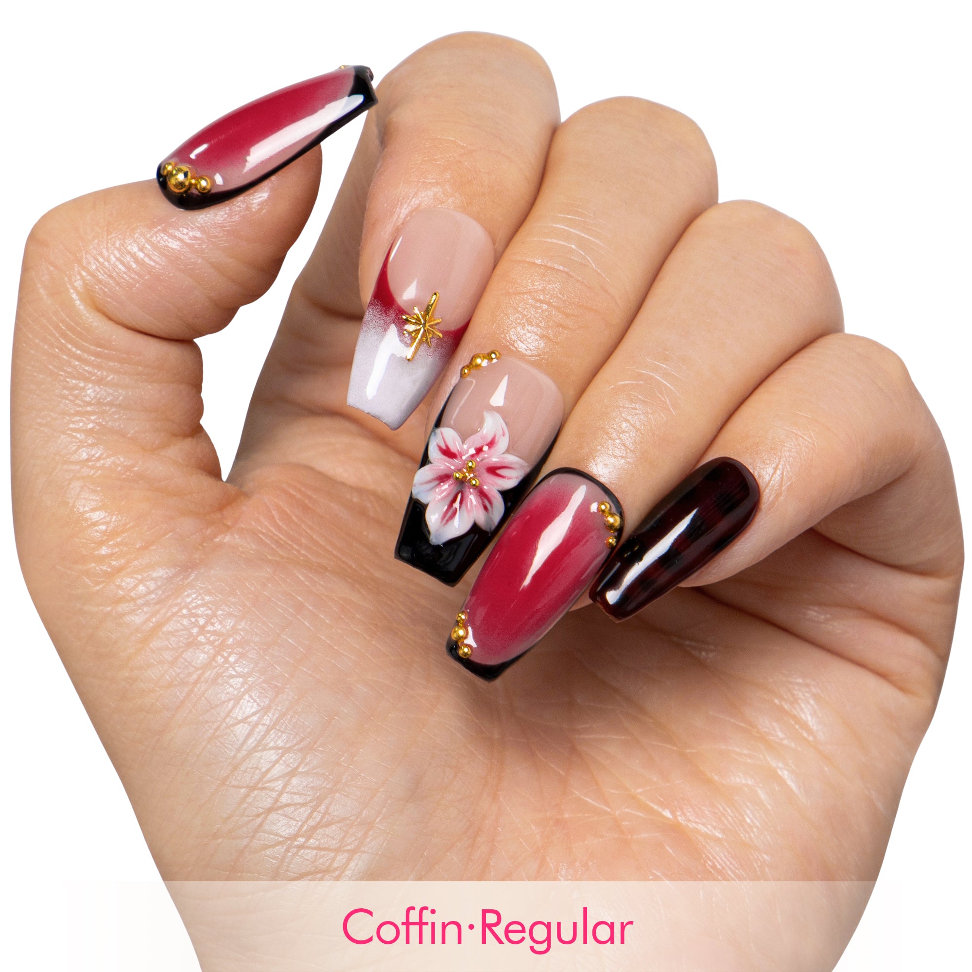 Phoenix Glow Handmade Nails H505