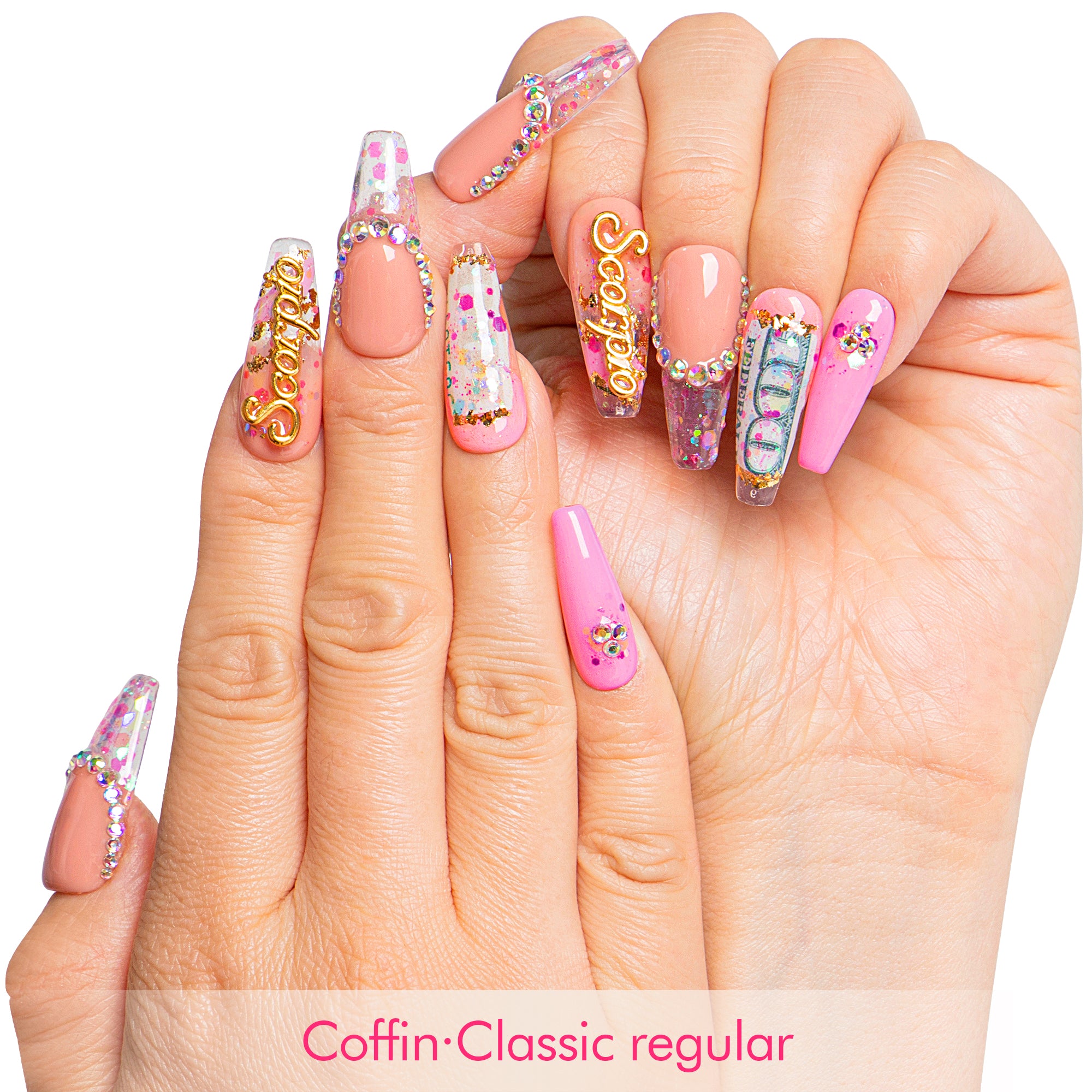 Birthday Queen Handmade Nails H509