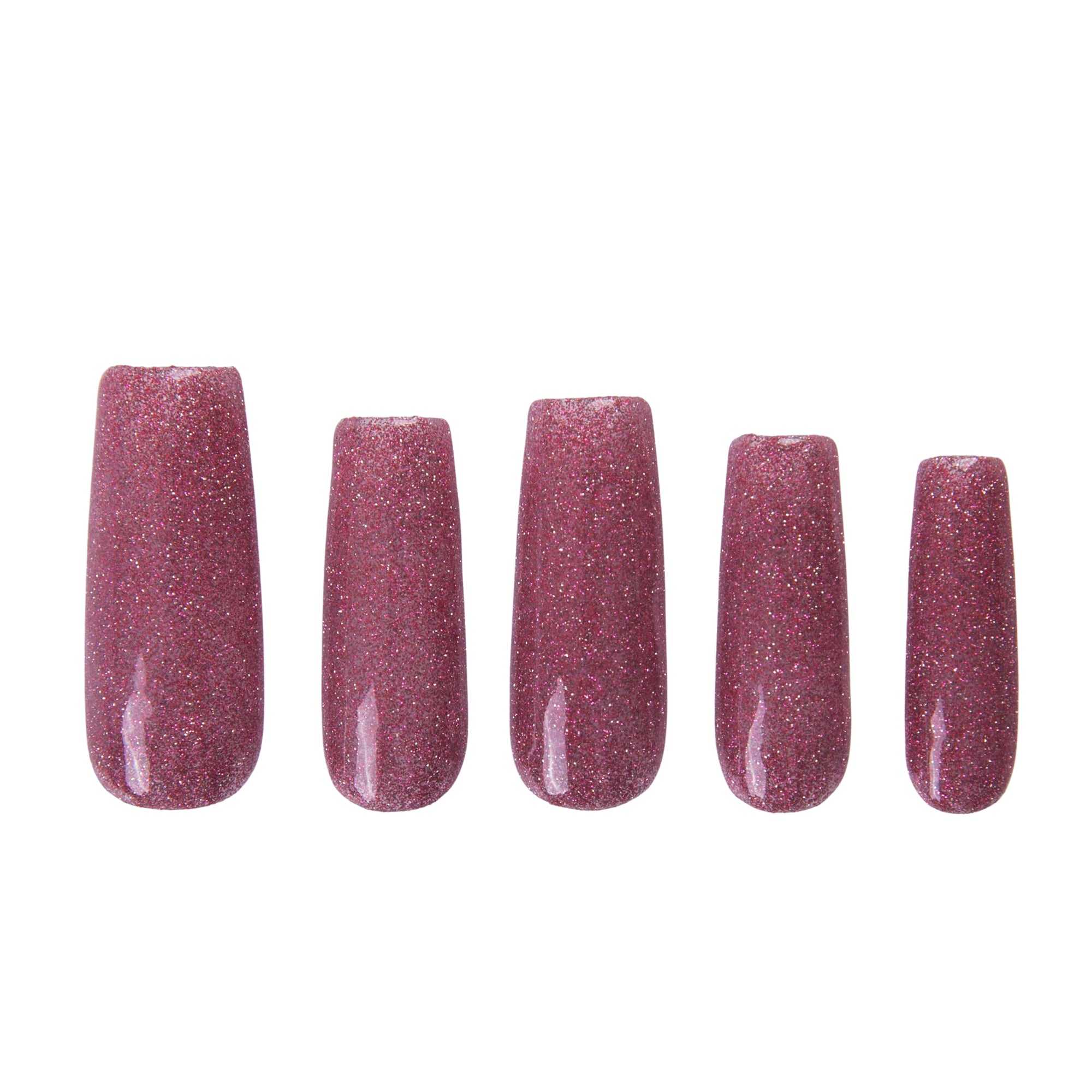 Pink Stardust Handmade Nails H529