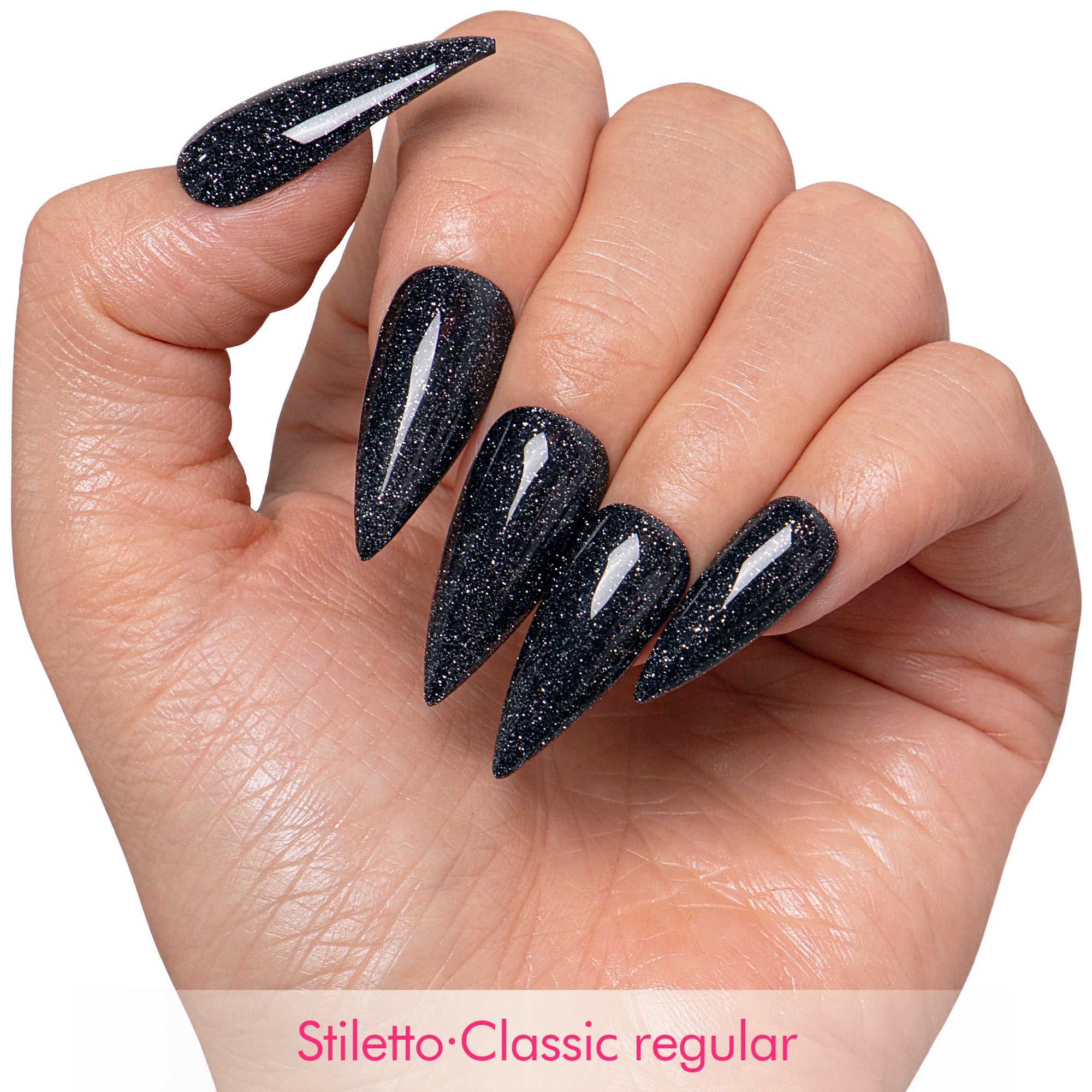 Black Magic Handmade Nails H532