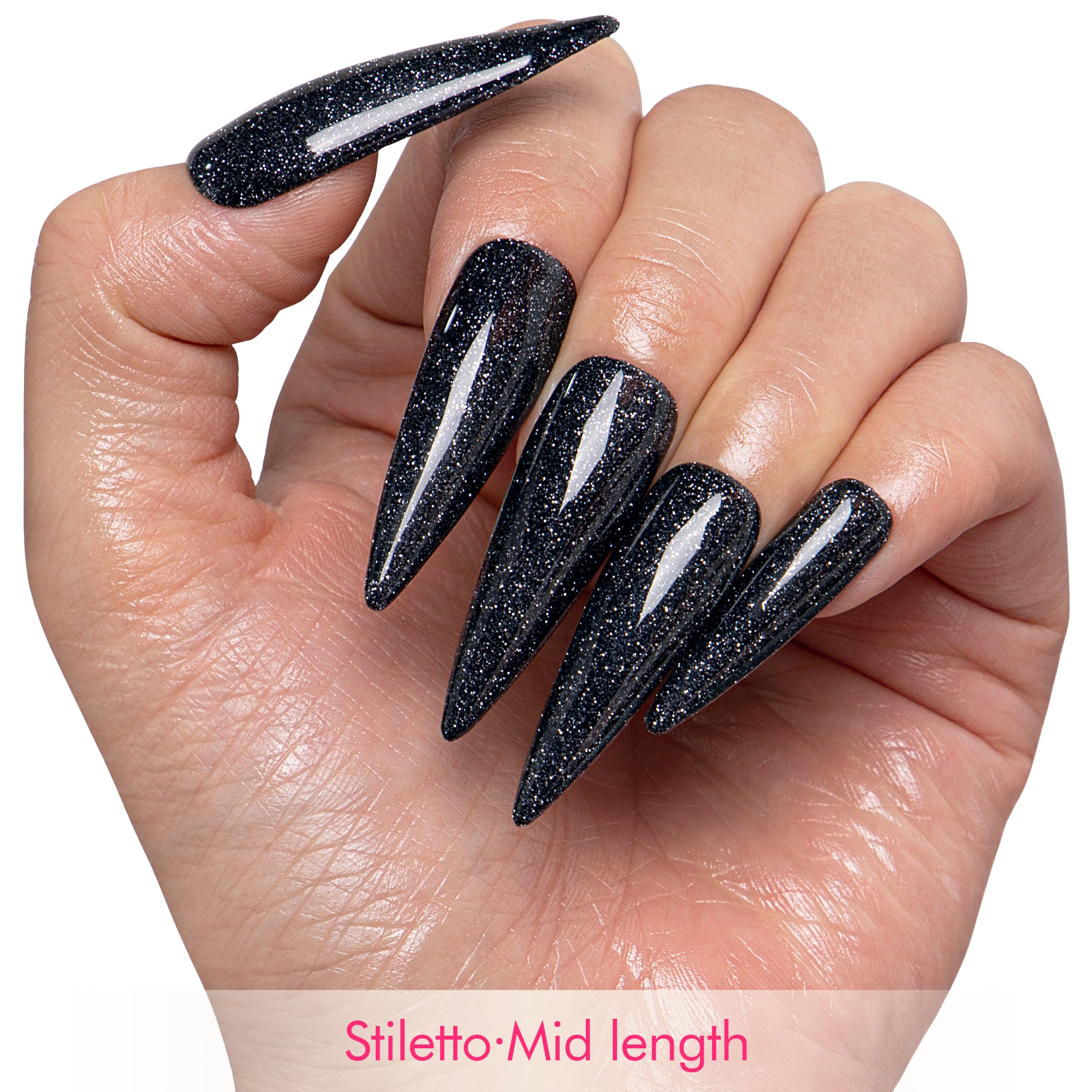 Black Magic Handmade Nails H532