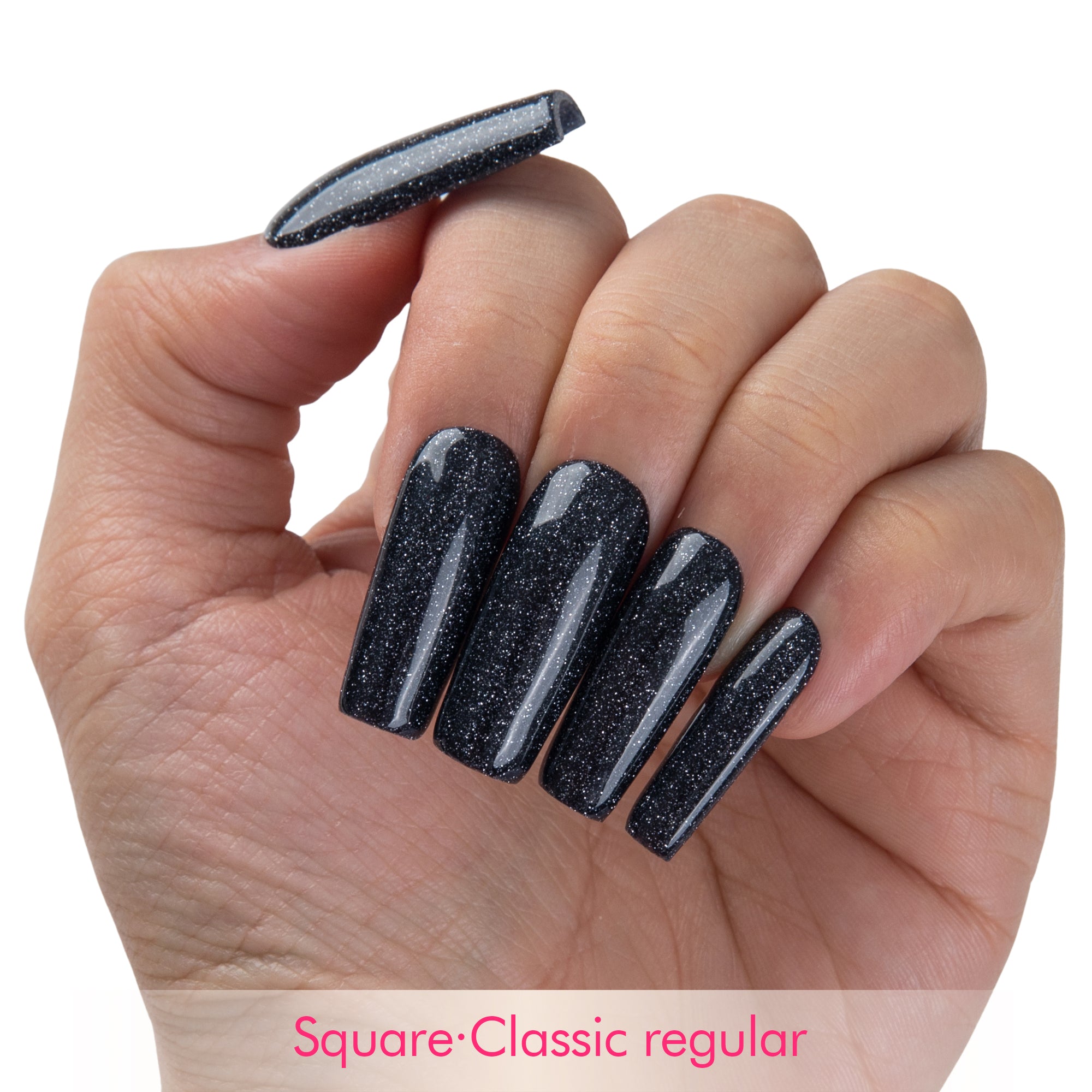 Black Magic Handmade Nails H532