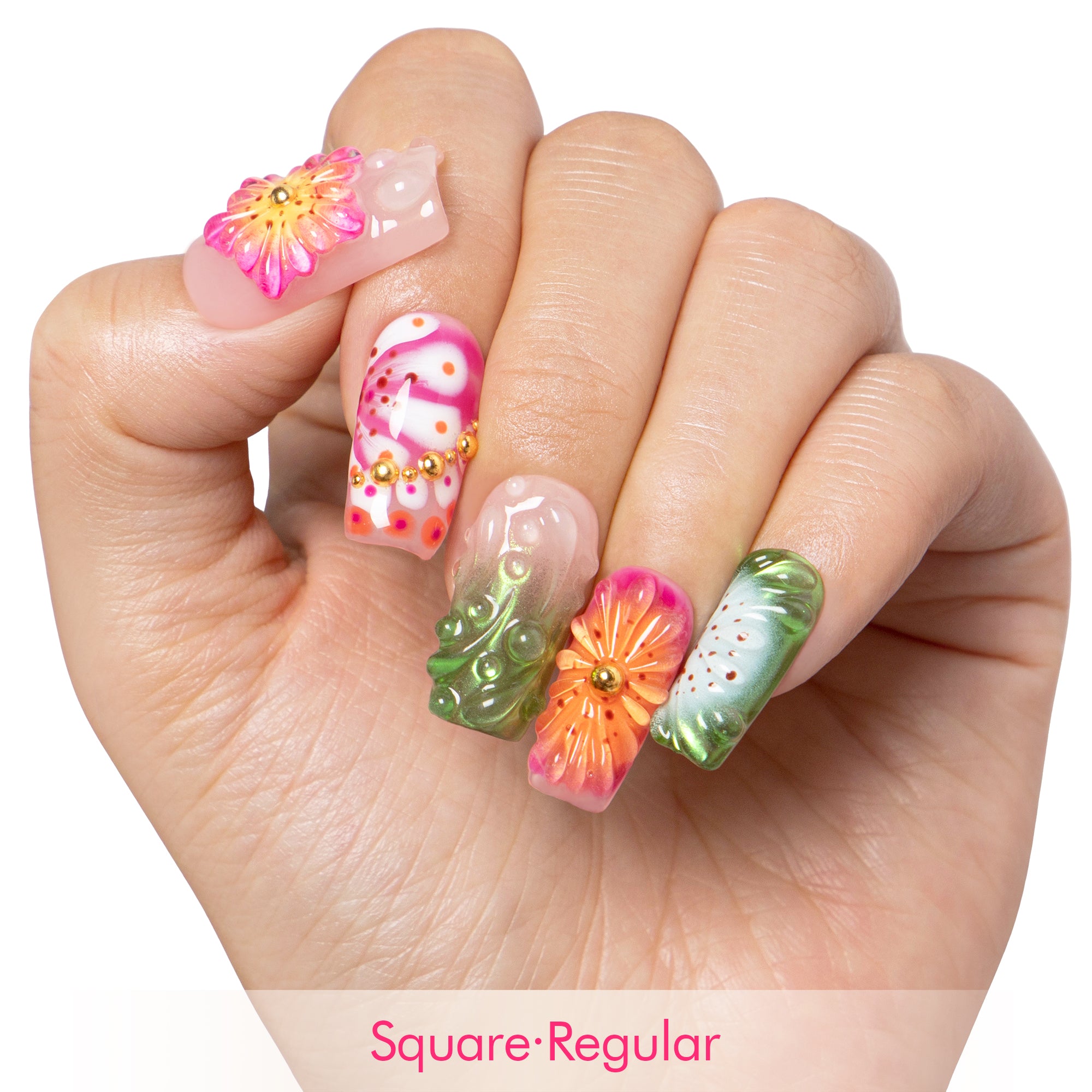 Sea Bloom Handmade Nails H544