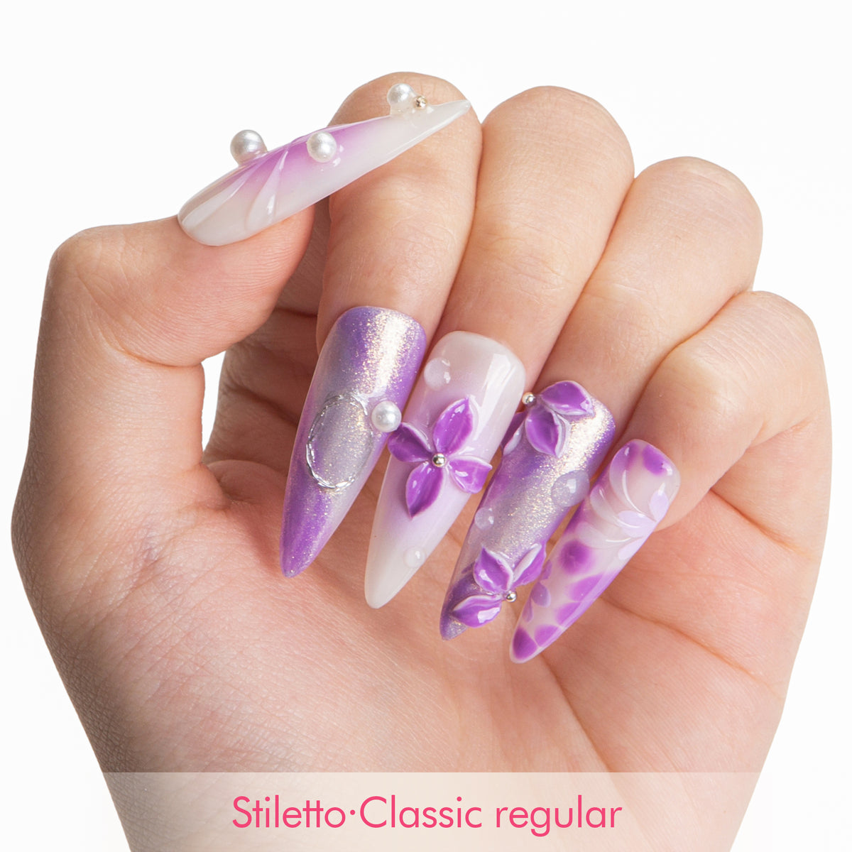 Lilac Lagoon Handmade Nails H545
