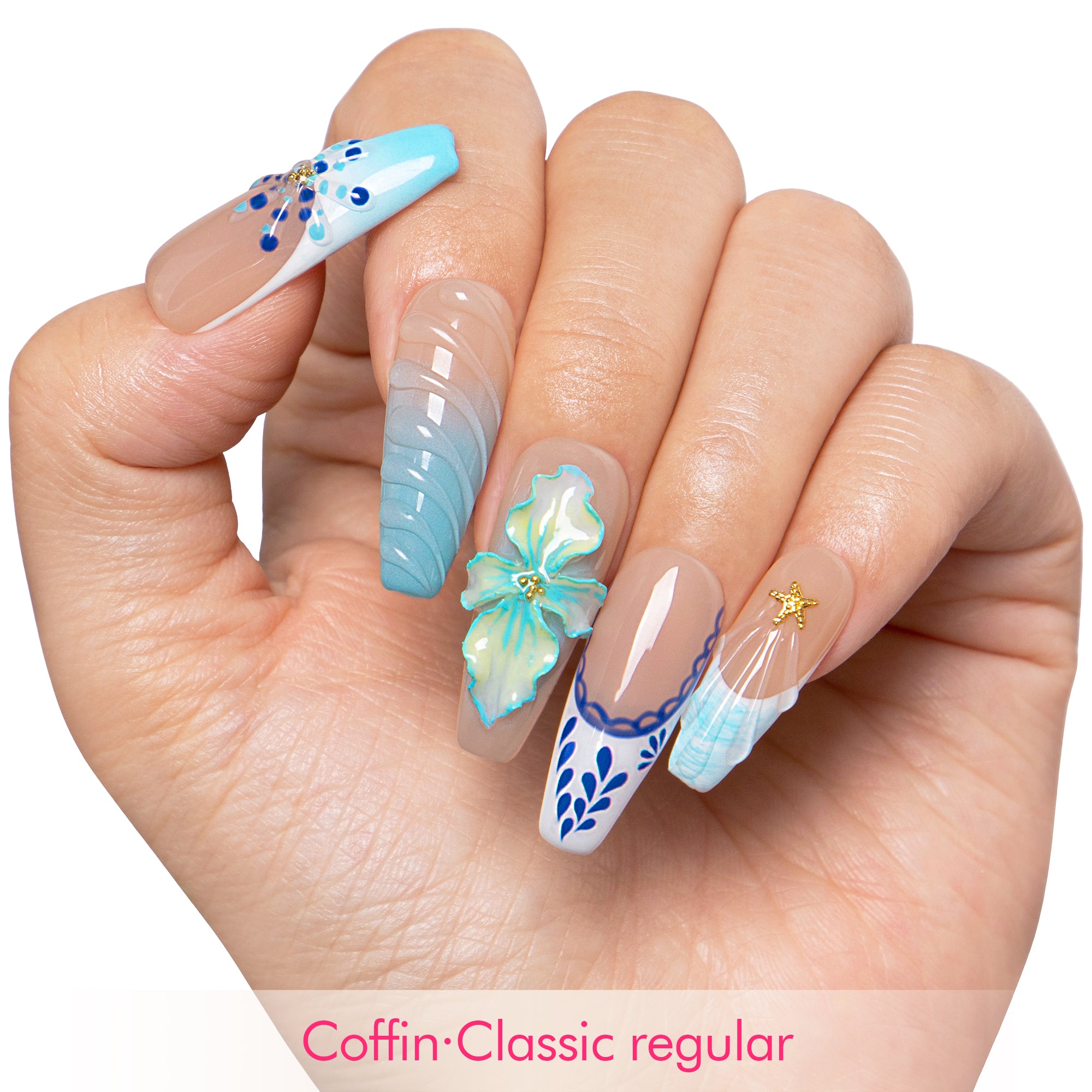 Summer Siren Handmade Nails H551