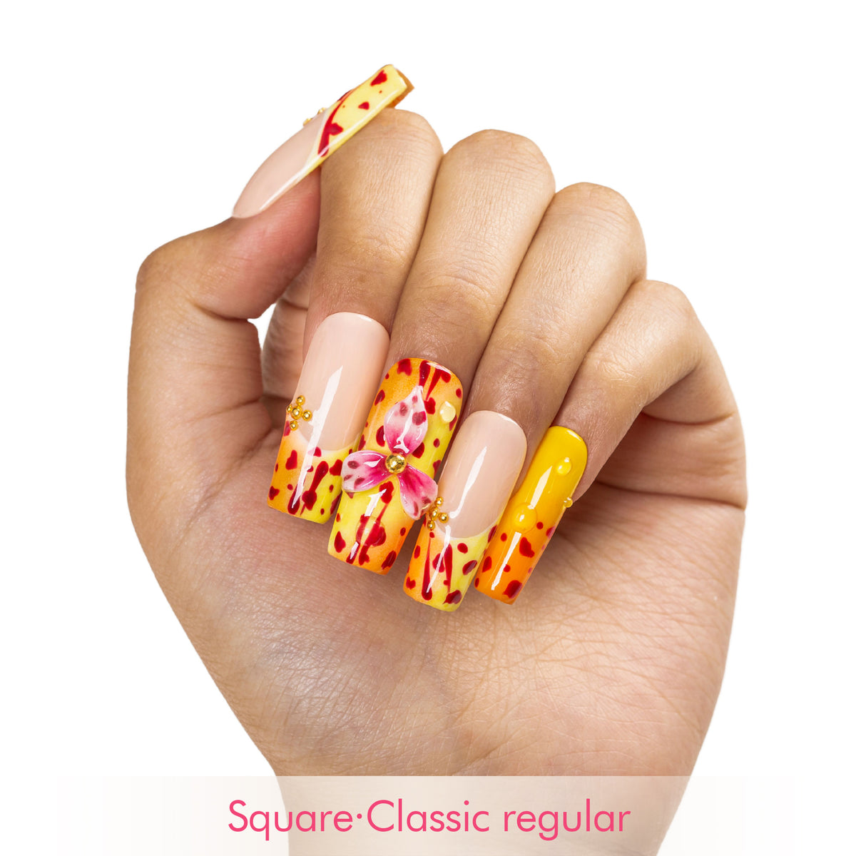 Coral Crush Handmade Nails H553