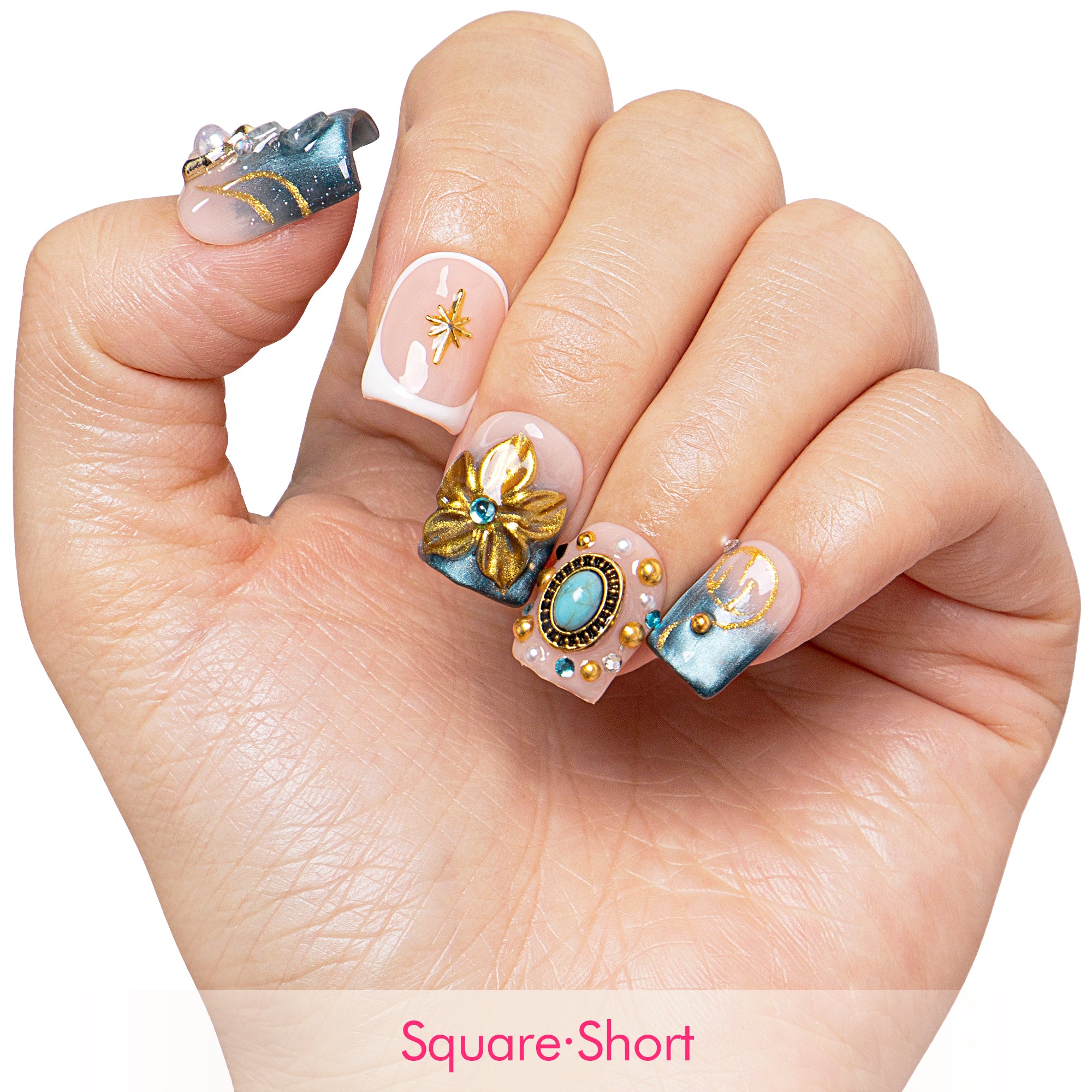 Twilight Treasure Handmade Nails H556