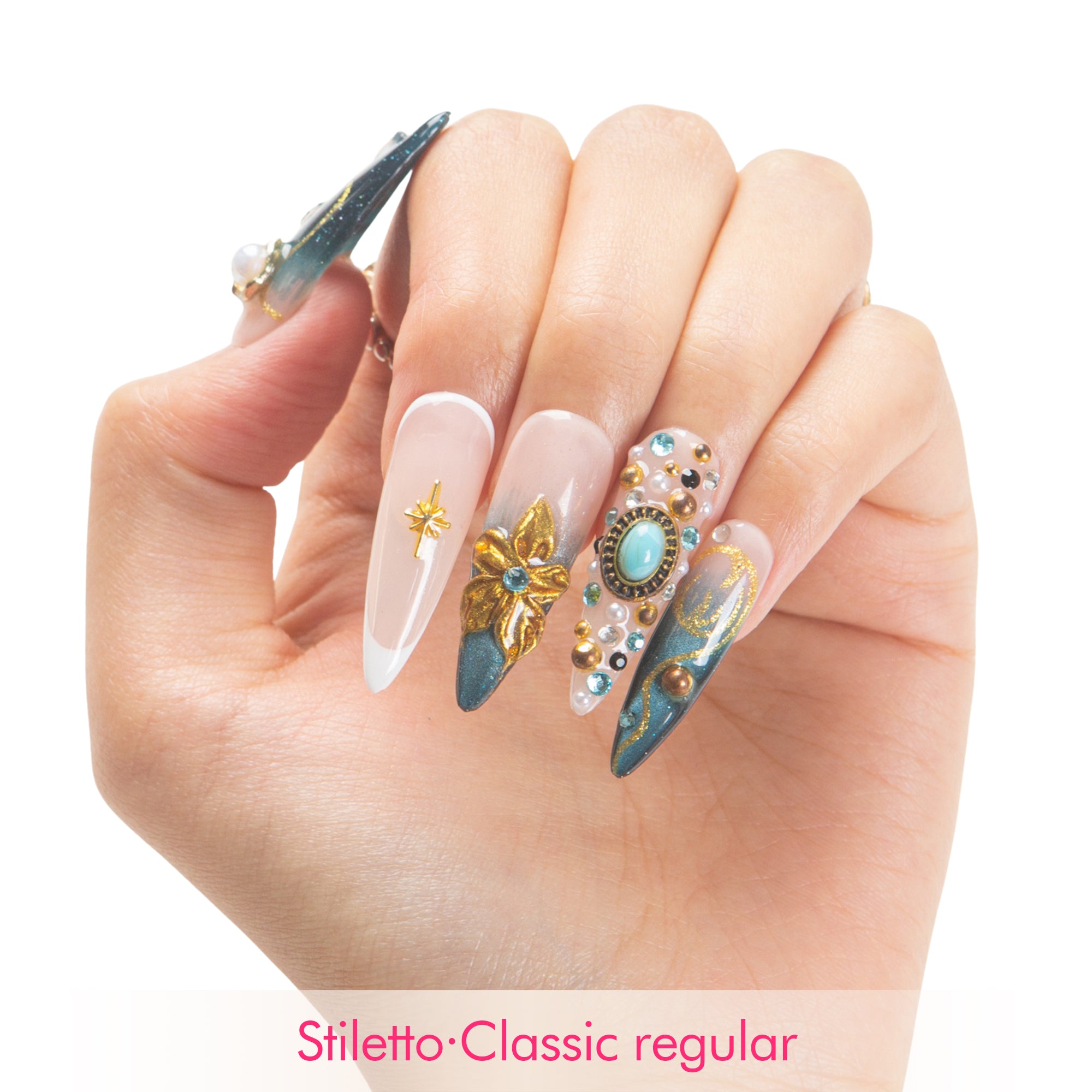 Twilight Treasure Handmade Nails H556