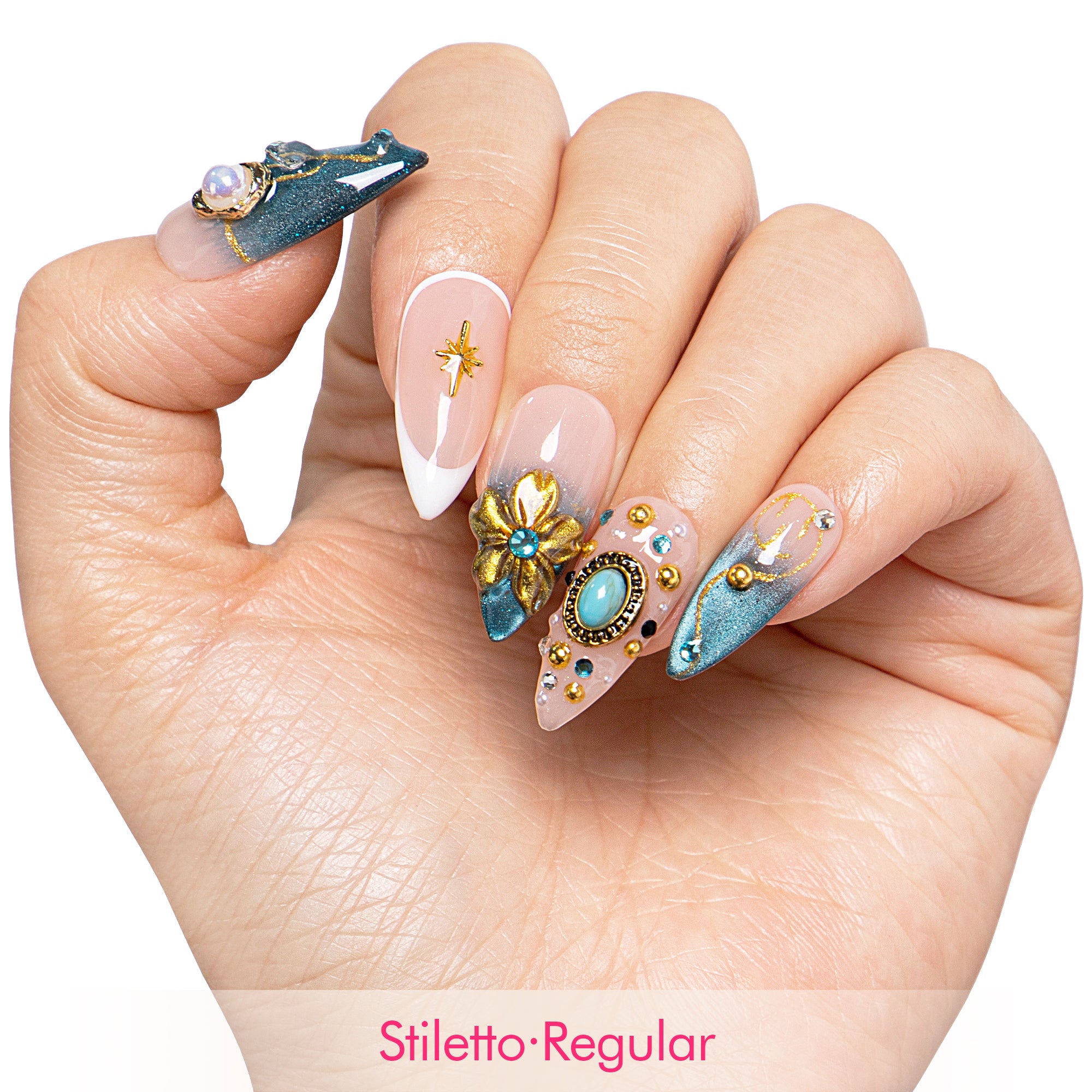 Twilight Treasure Handmade Nails H556