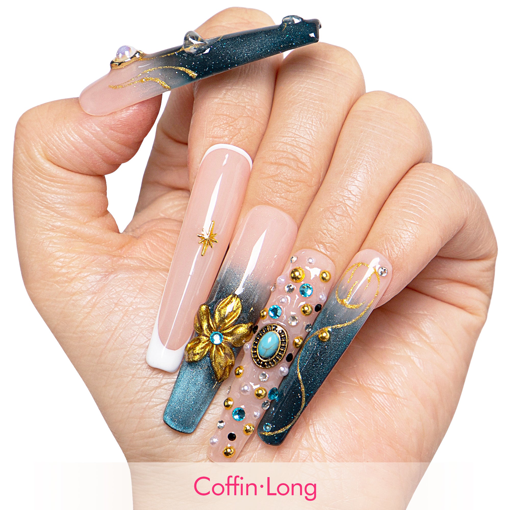 Twilight Treasure Handmade Nails H556