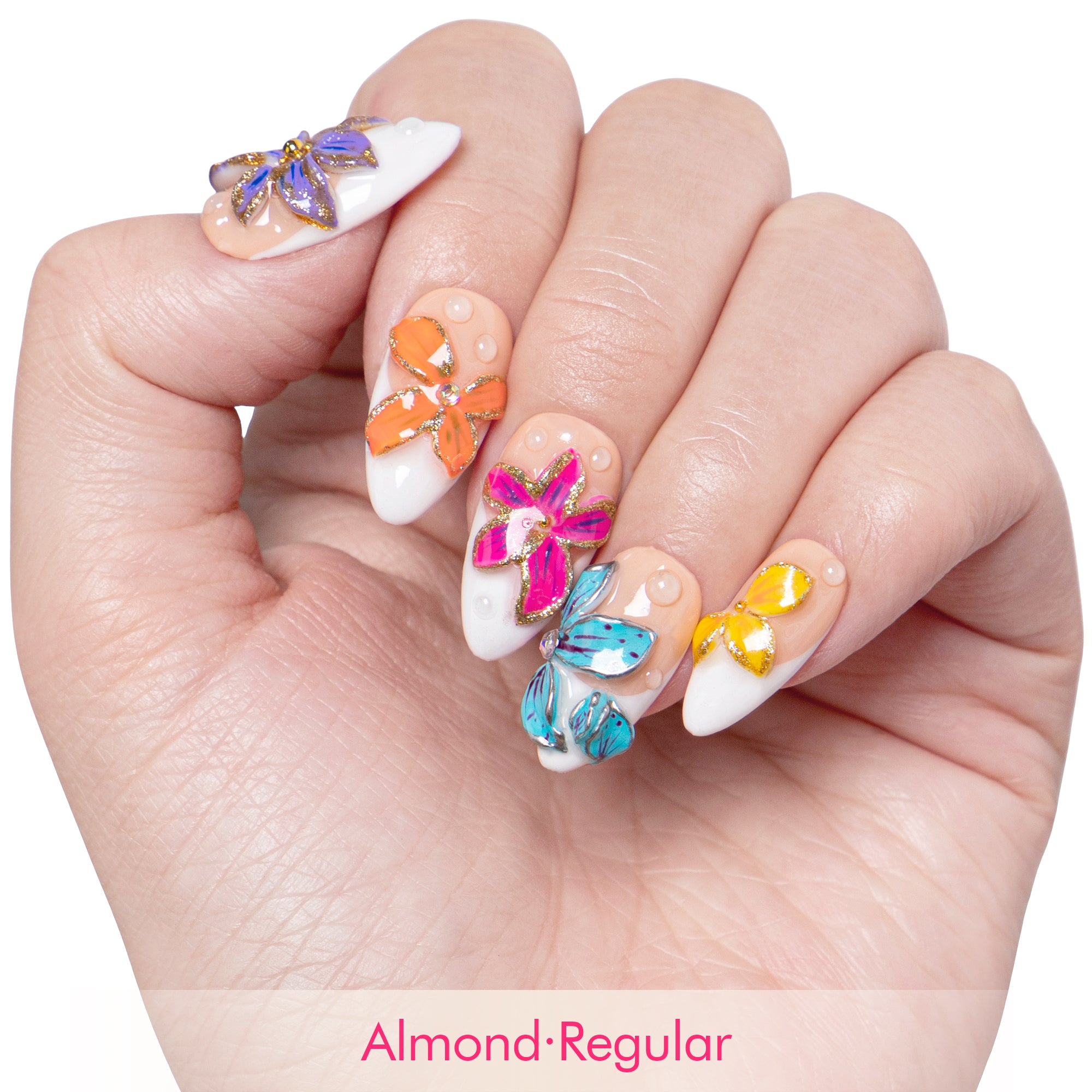 Flower Girl Energy Handmade Nails H557