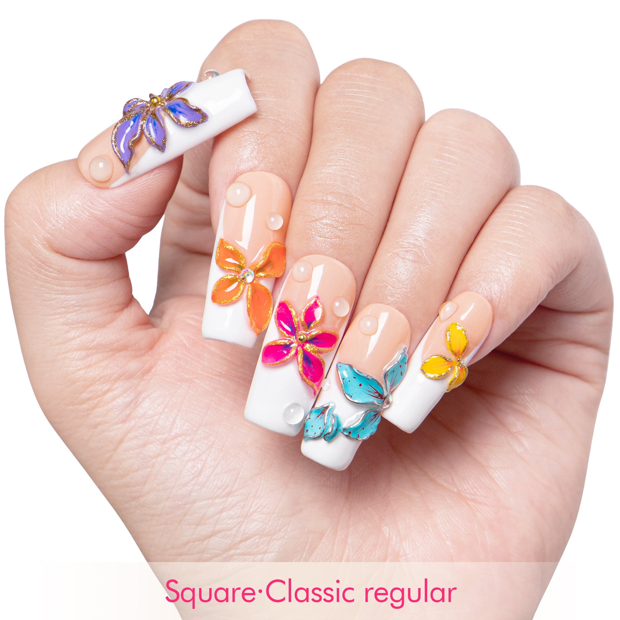 Flower Girl Energy Handmade Nails H557