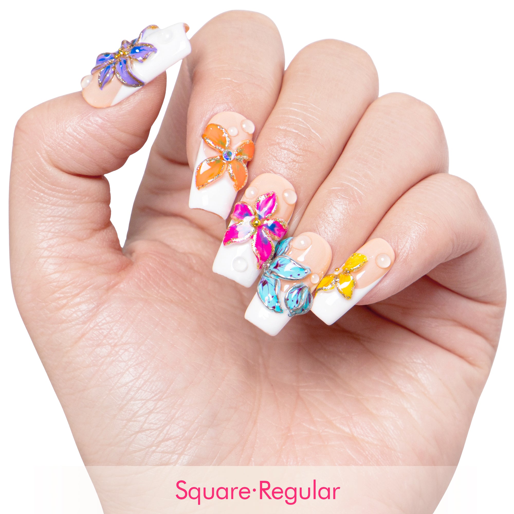 Flower Girl Energy Handmade Nails H557