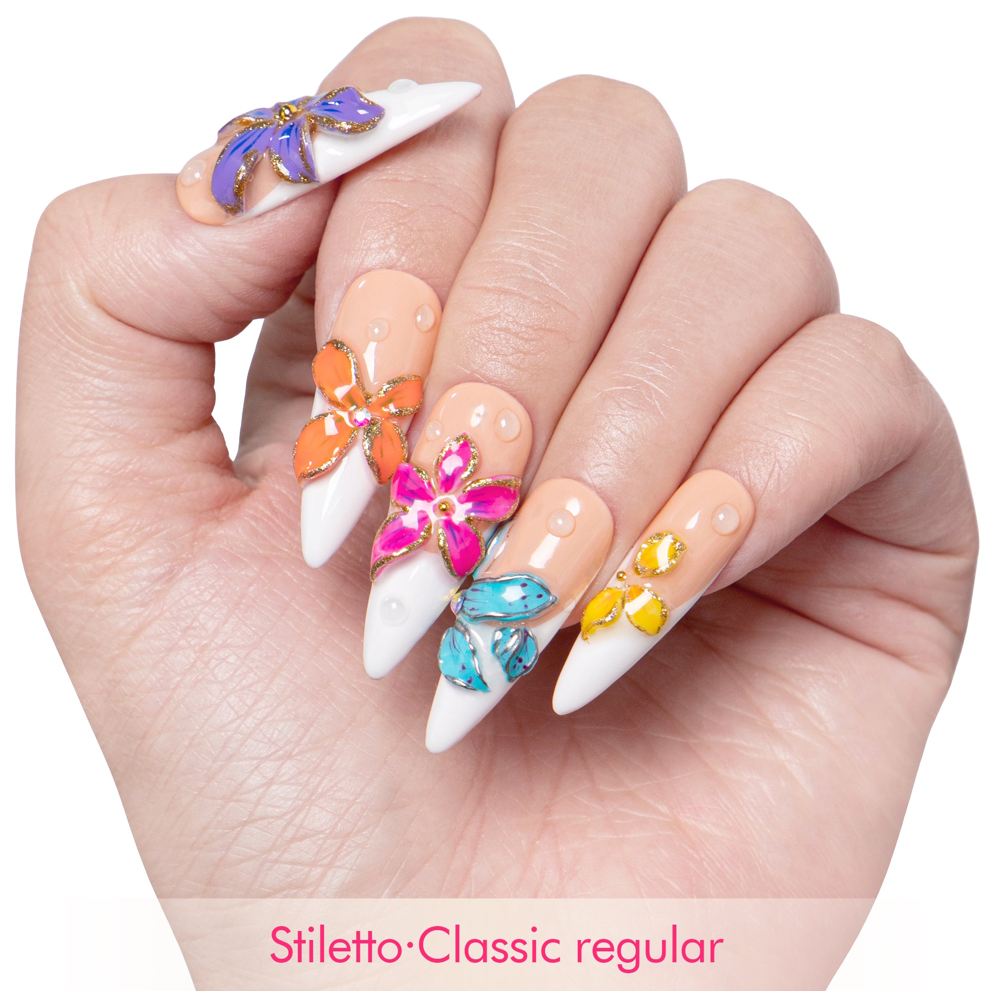 Flower Girl Energy Handmade Nails H557