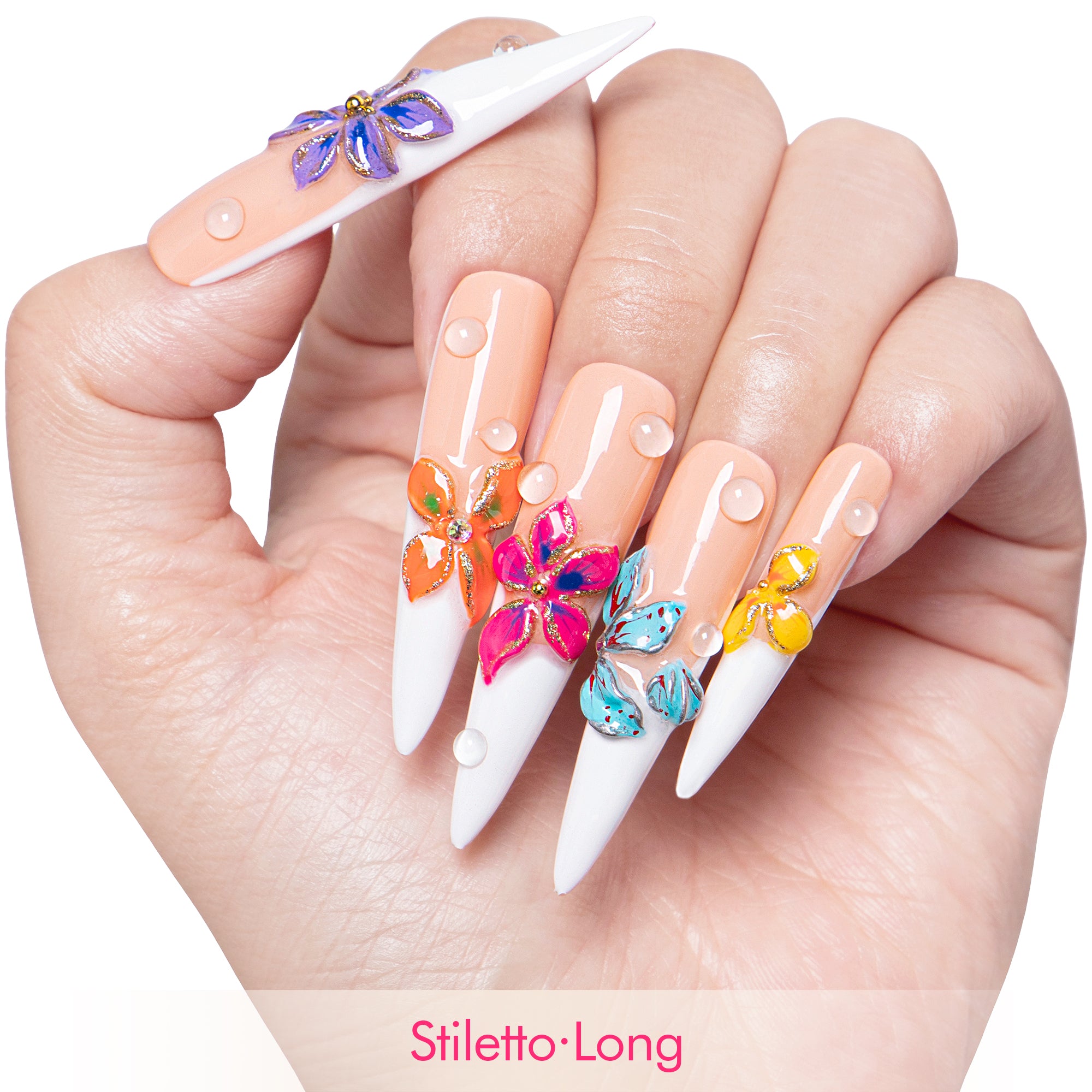 Flower Girl Energy Handmade Nails H557