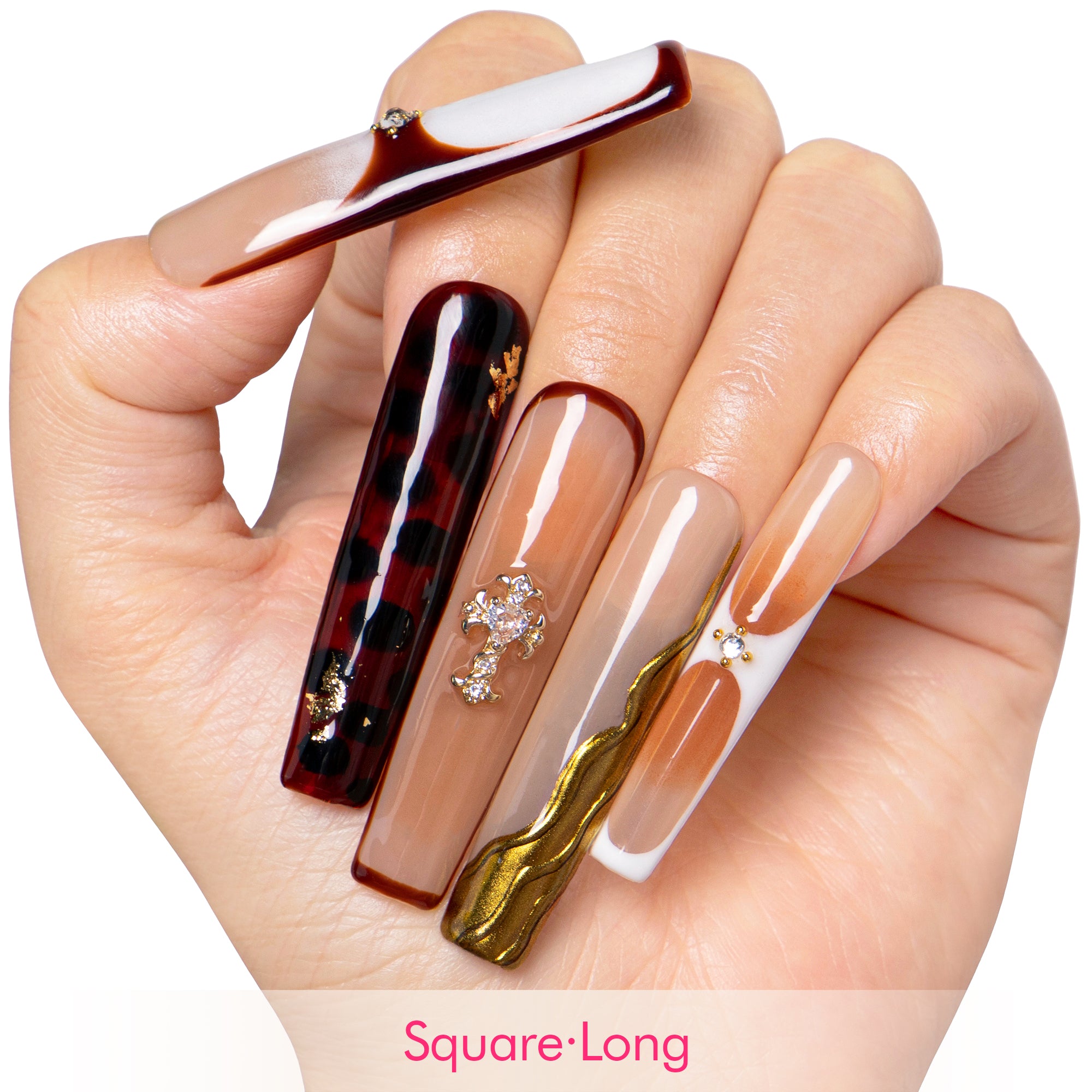 Blessed In Bronze Handmade Nails H561