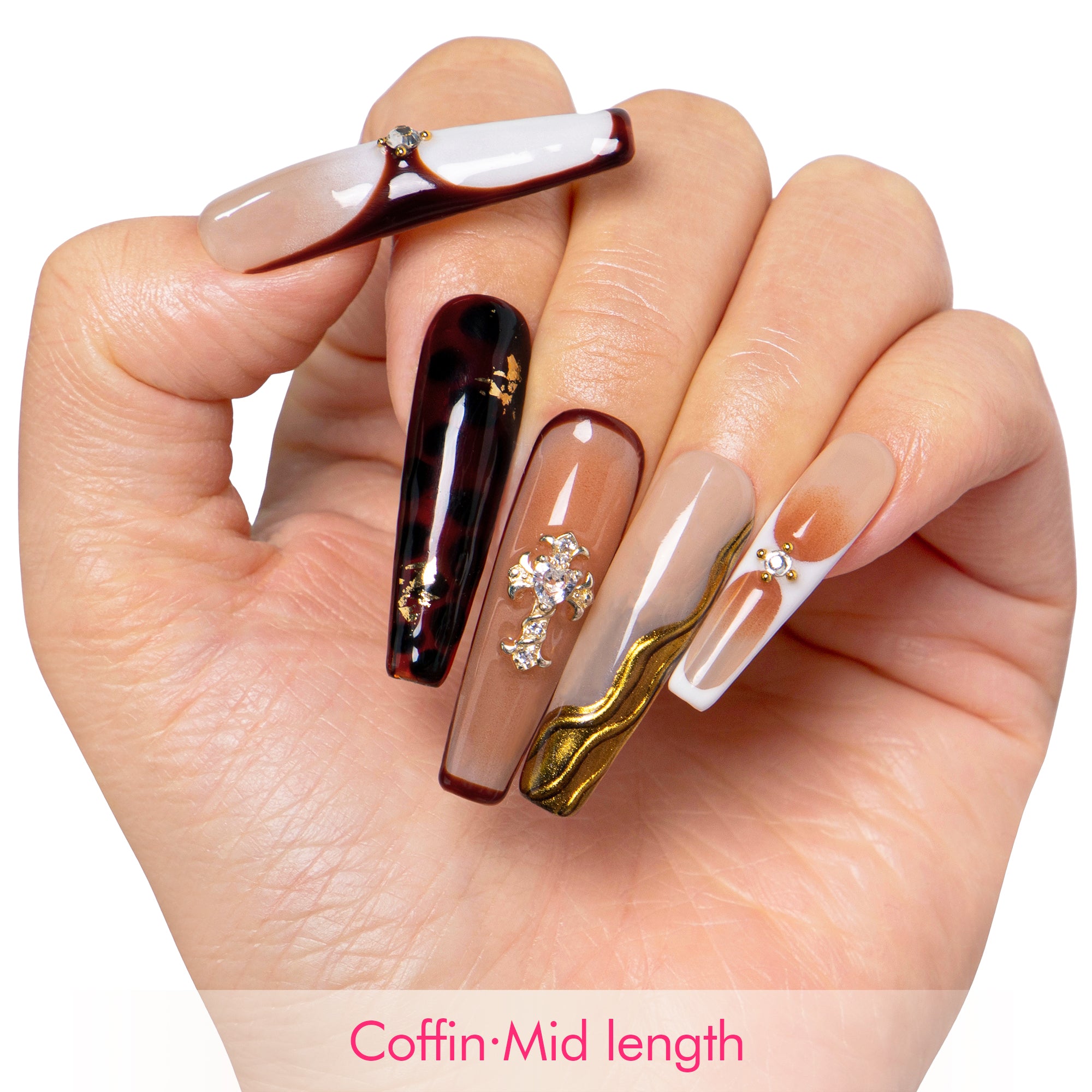 Blessed In Bronze Handmade Nails H561