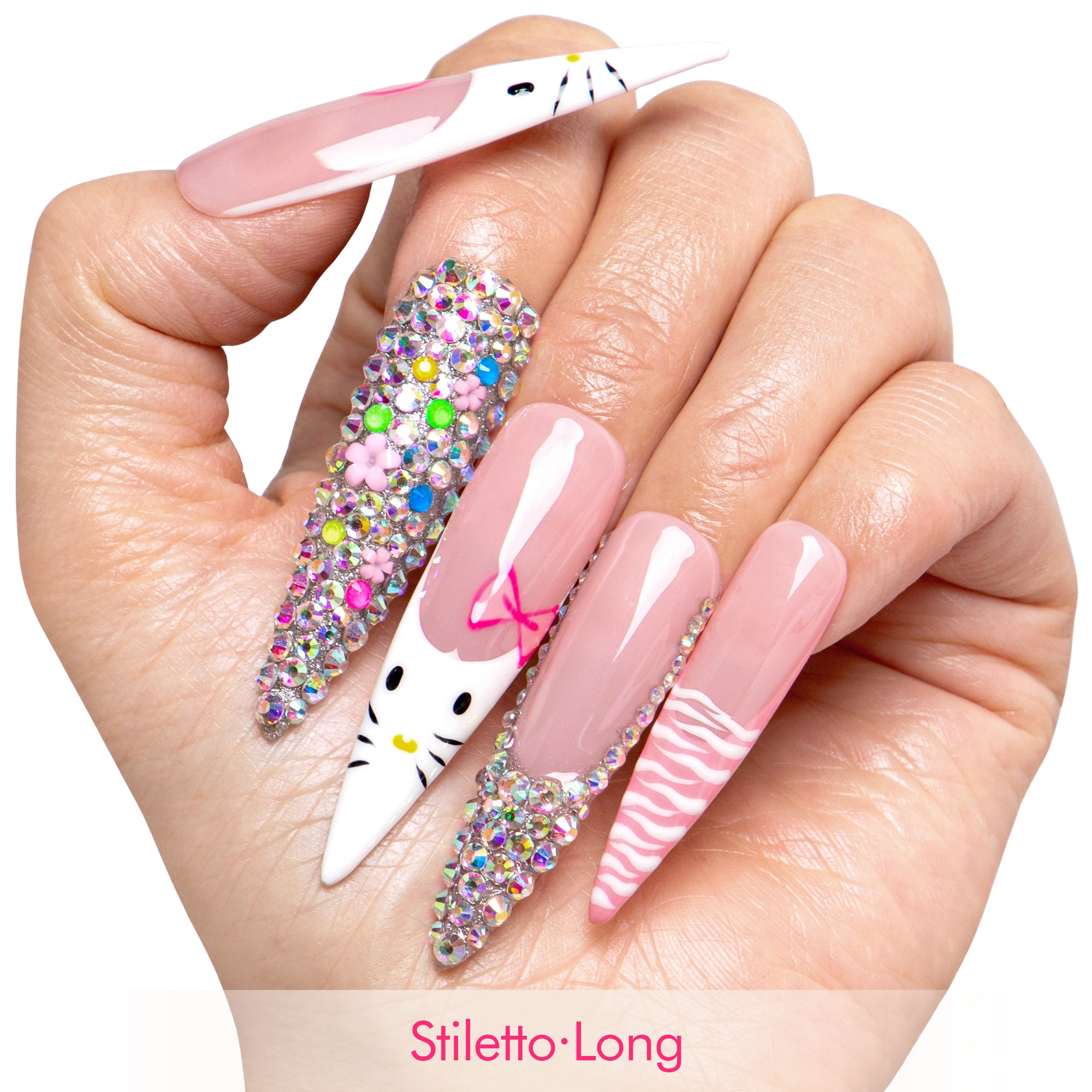 Kiss Me In Kawaii Handmade Nails H577