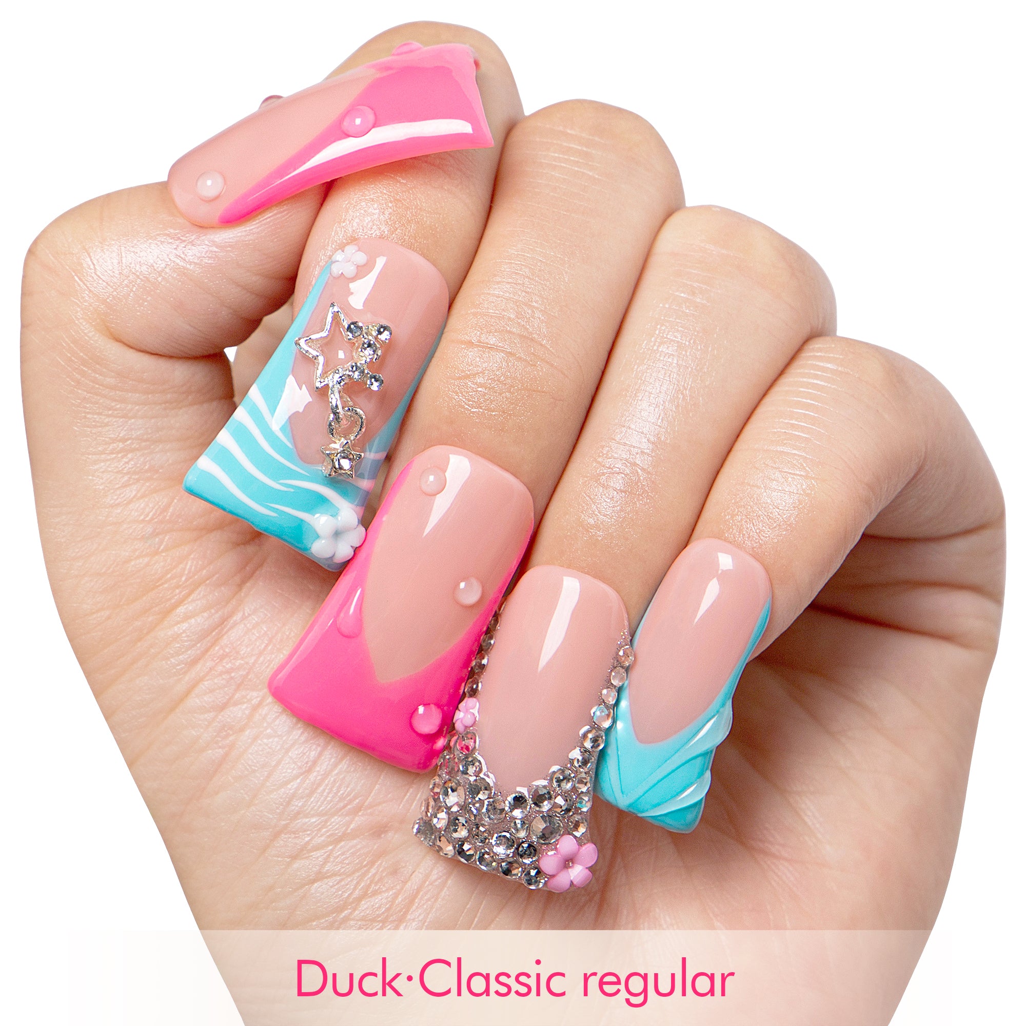 Cotton Candy Obsession Handmade Nails H581