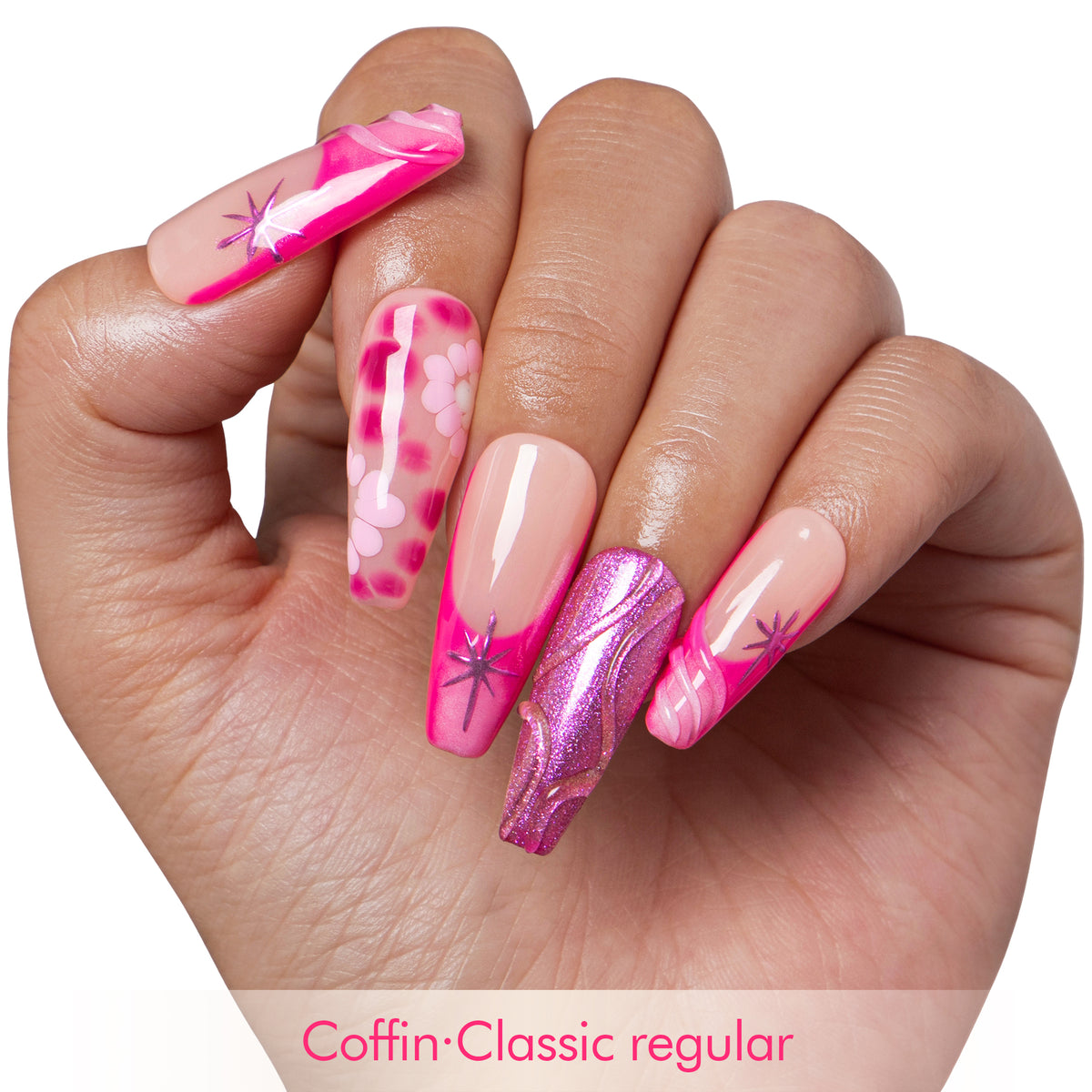 Pinkalicious Handmade Nails H584