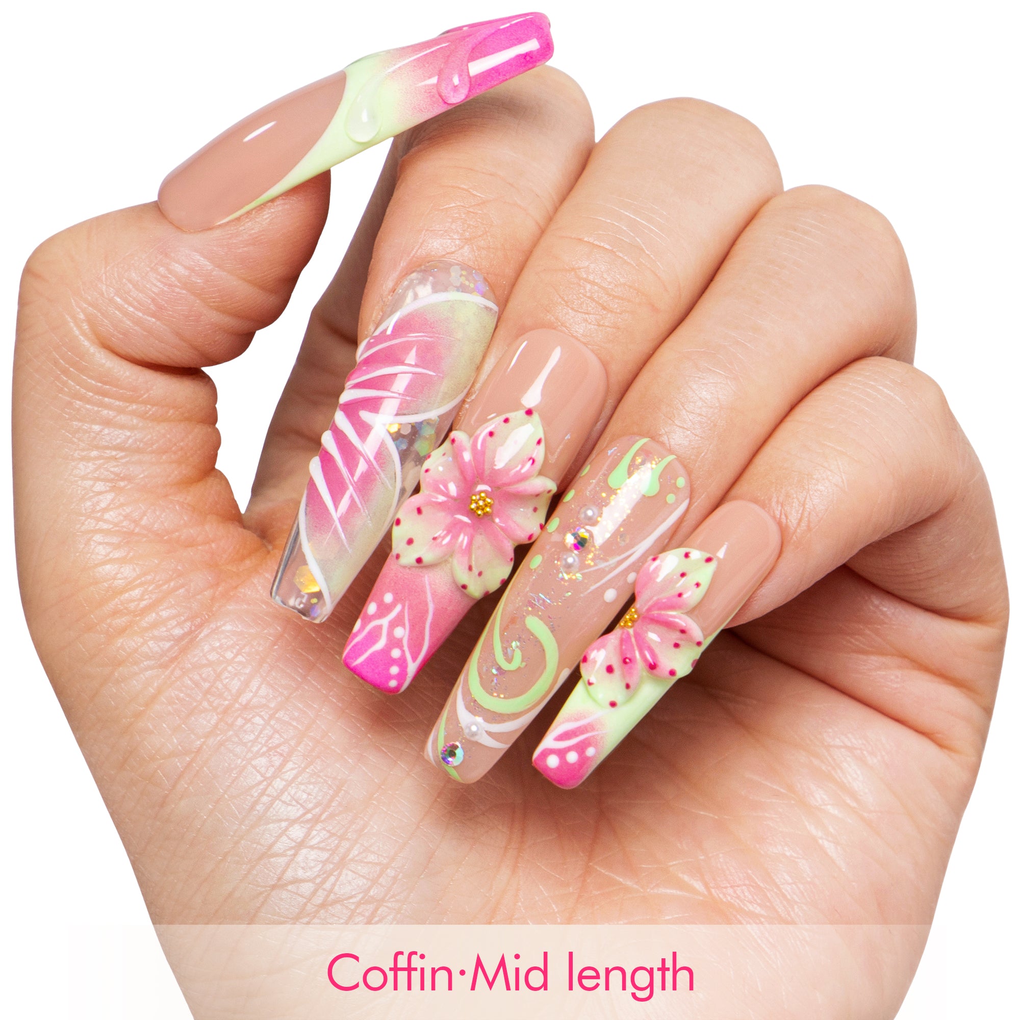 Flower Child Handmade Nails H607