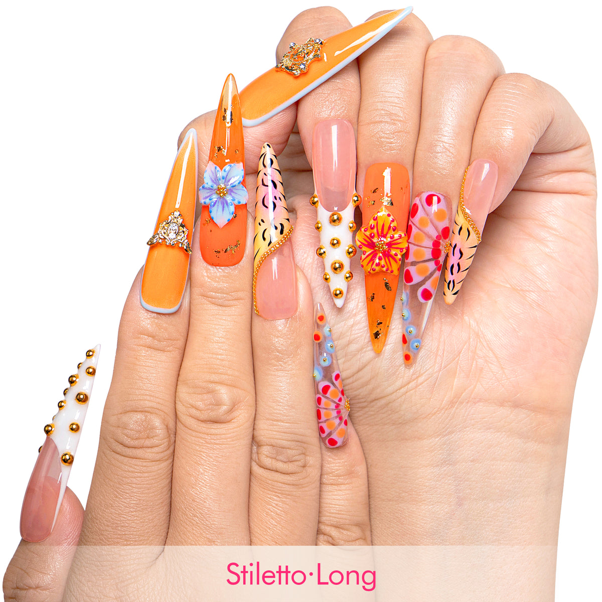Tropical Trouble Handmade Nails H612