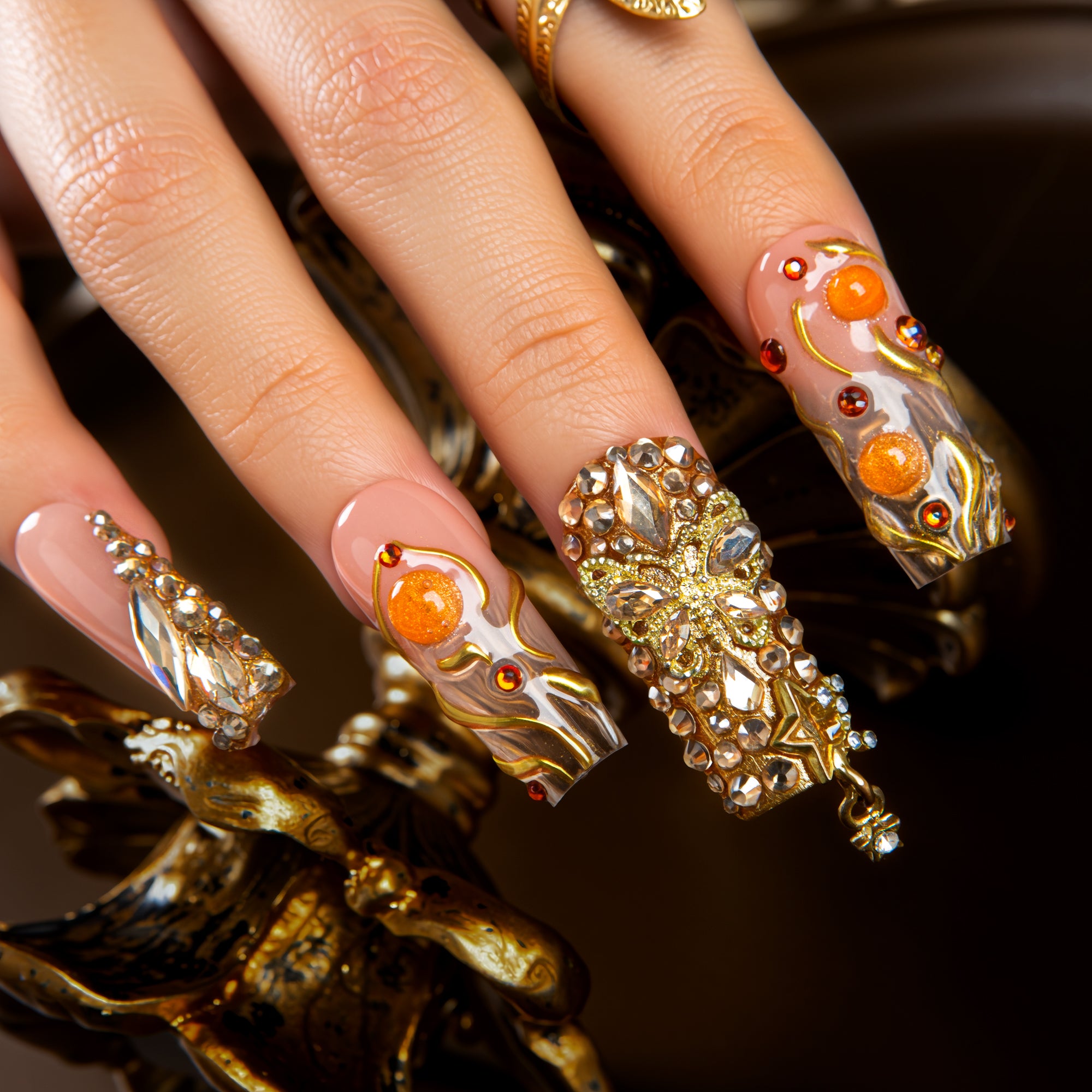 Melted for You Handmade Nails H614
