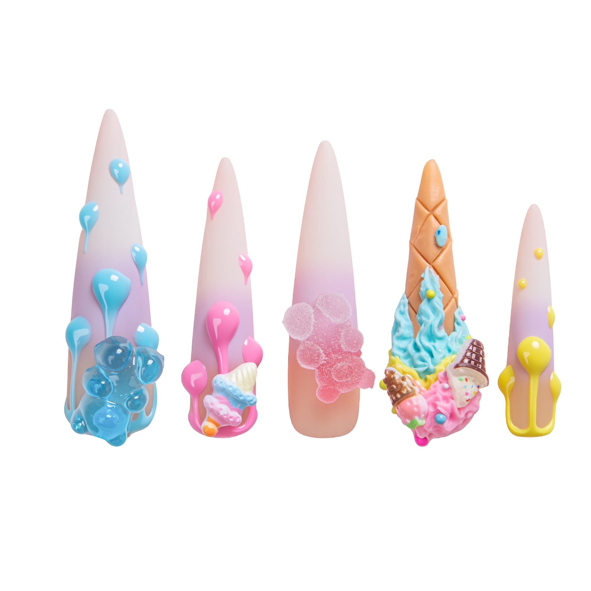 Drippin’ Not feelin’ Handmade Nails H618