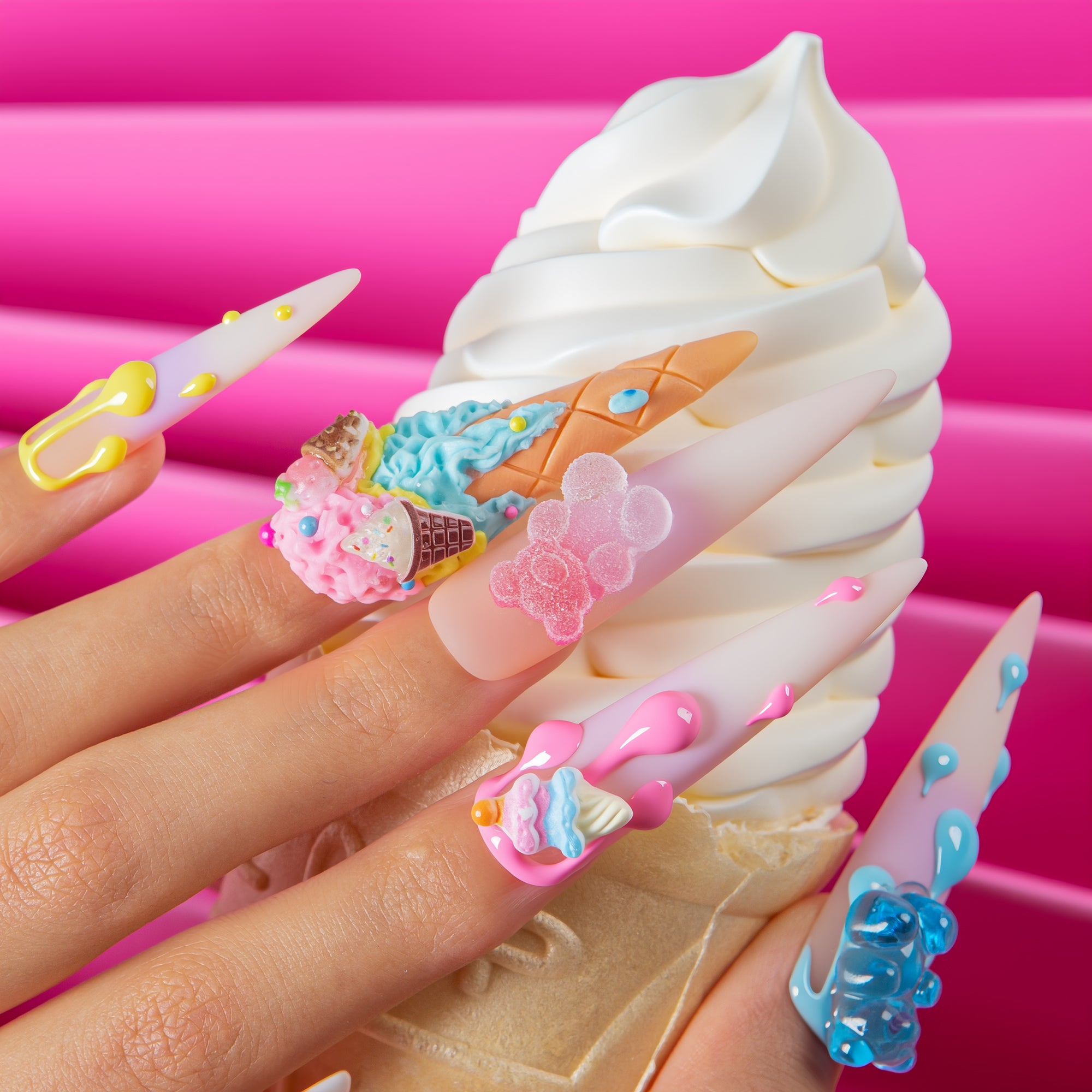Drippin’ Not feelin’ Handmade Nails H618