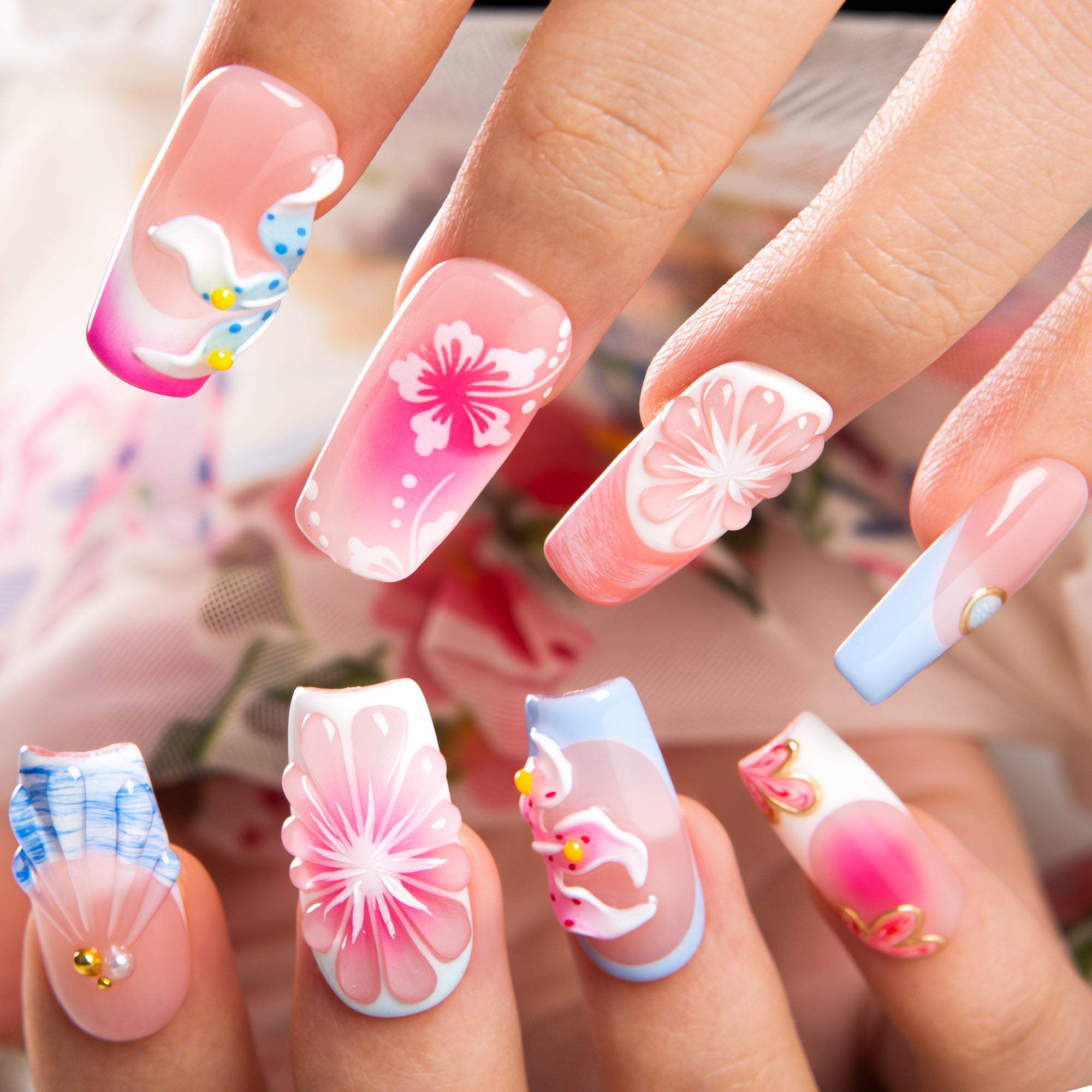 Pretty Little Mischief Handmade Nails H621