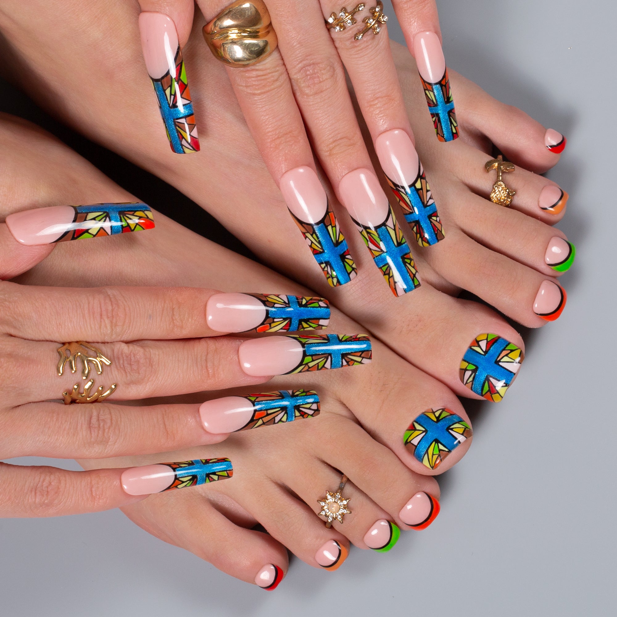 Cross My Style Combo Set Handmade Nails H622+T622