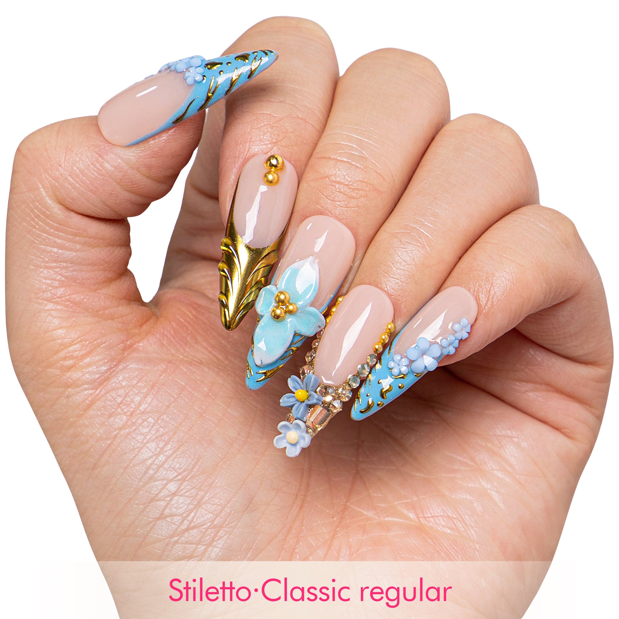 Eterno Azul Handmade Nails H629