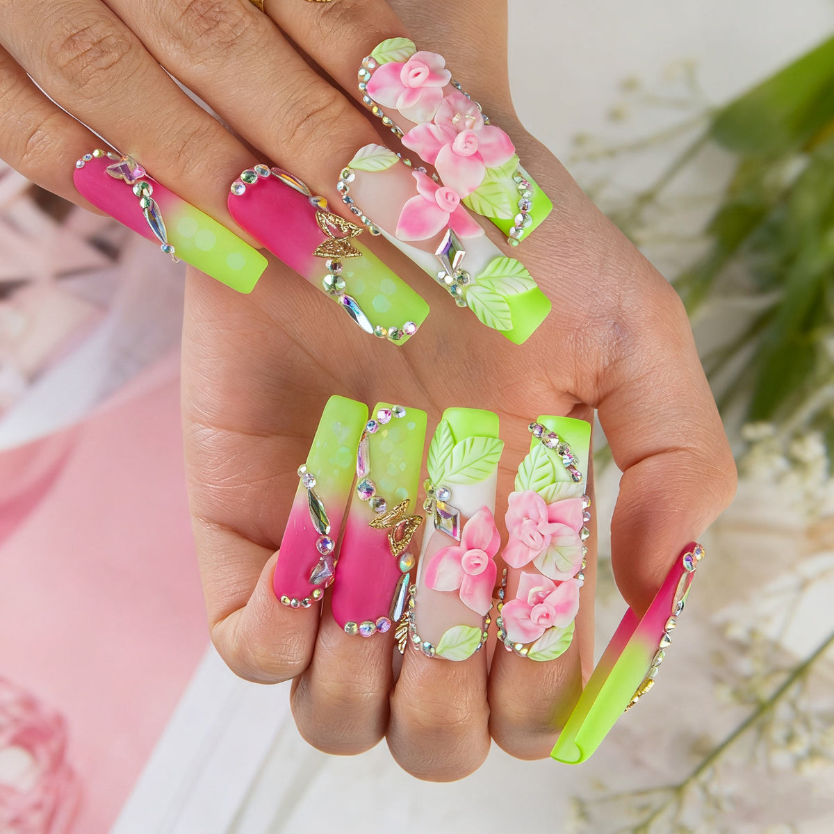 Neon Nectar Handmade Nails H632