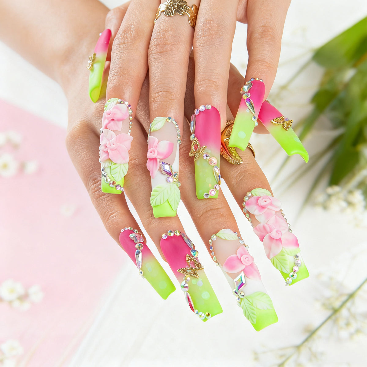 Neon Nectar Handmade Nails H632