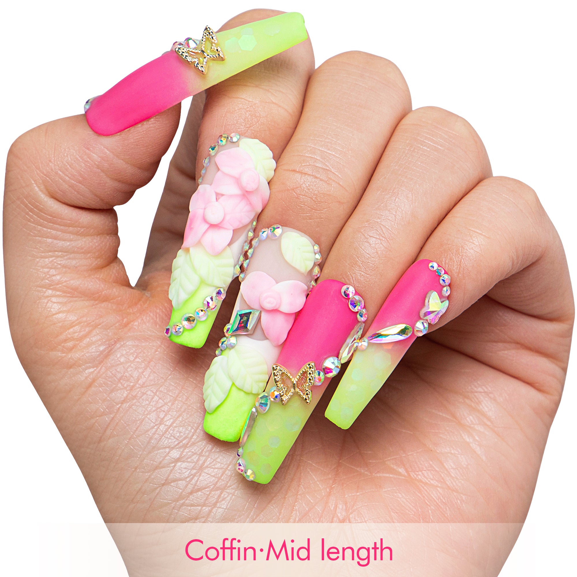 Neon Nectar Handmade Nails H632