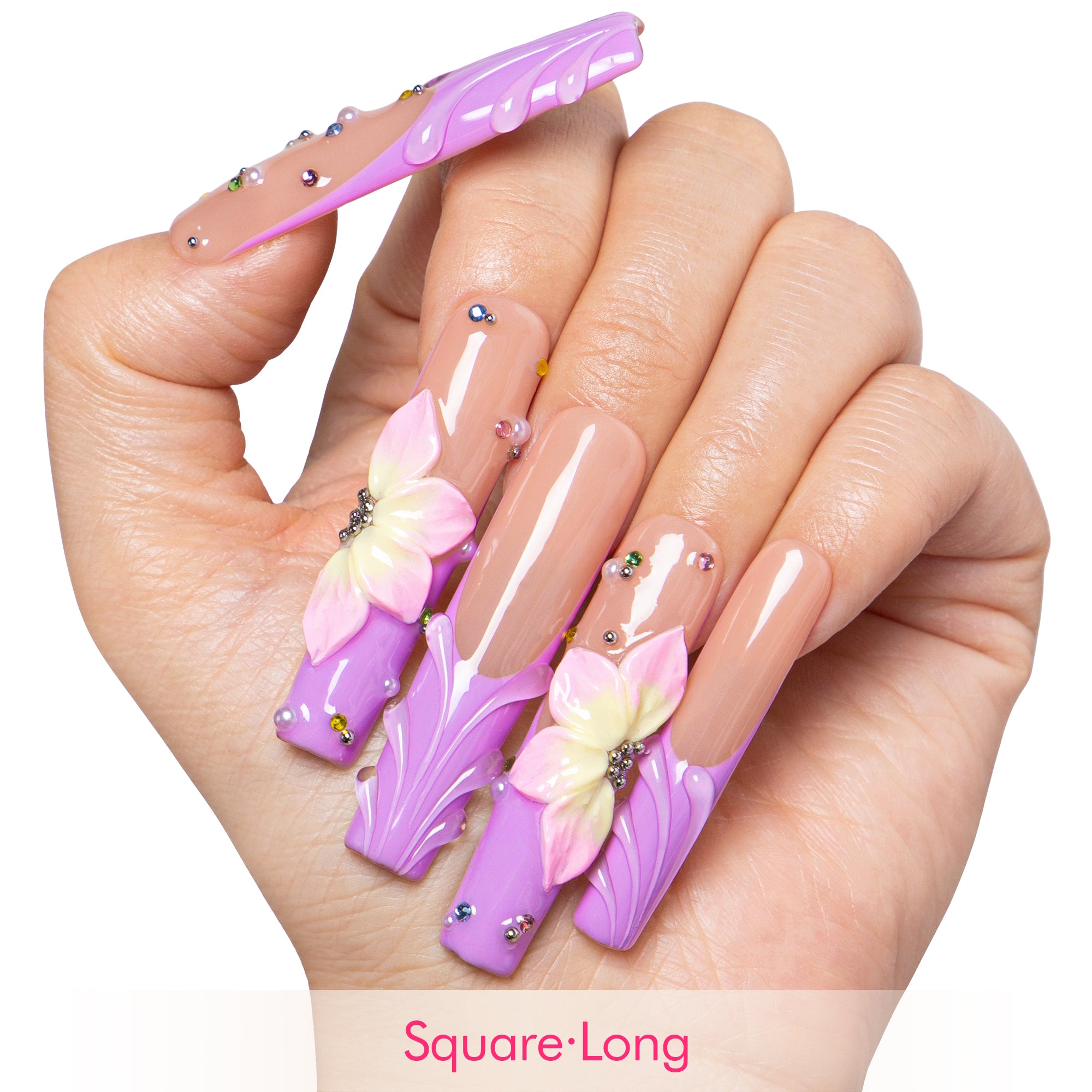 Floral Dream Handmade Nails H634
