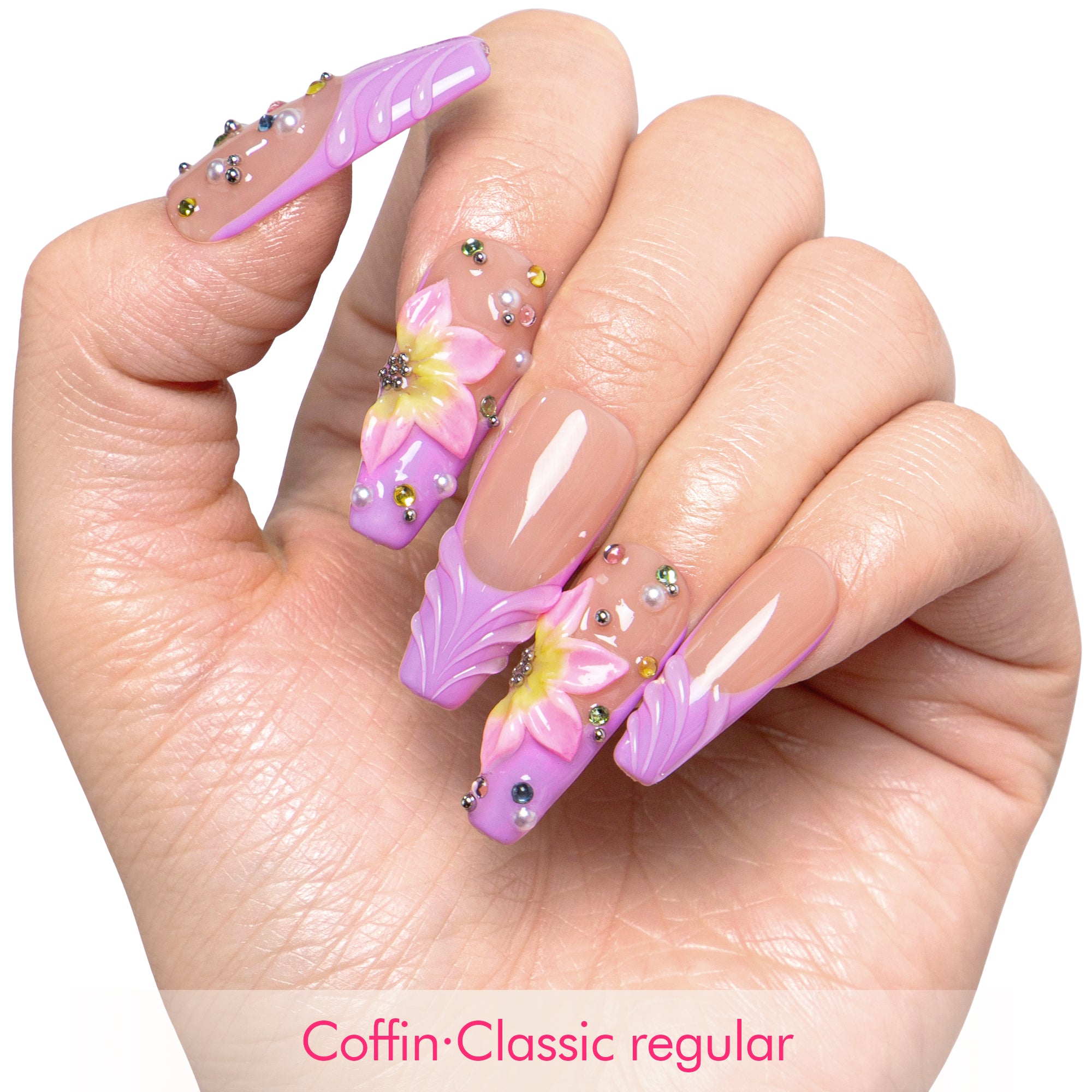 Floral Dream Handmade Nails H634