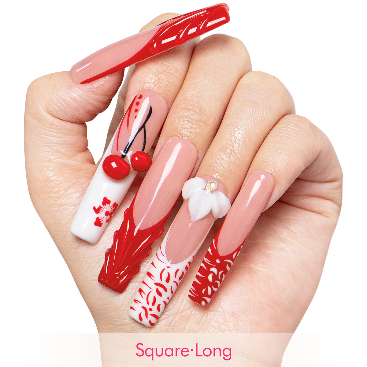 Cherry Blossom Handmade Nails H636