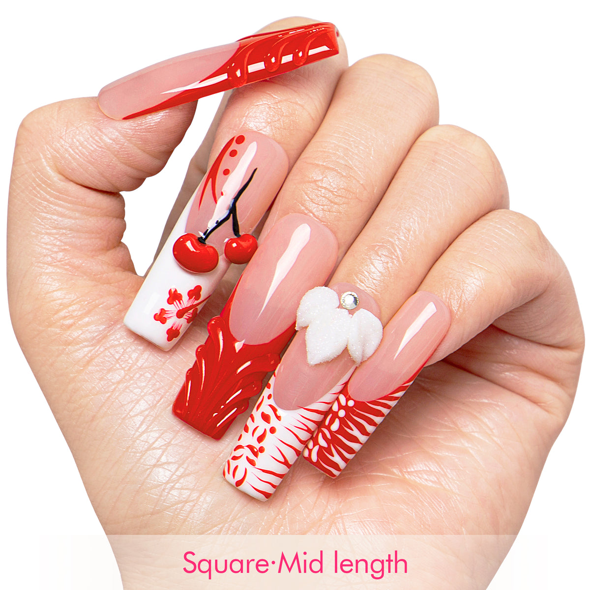 Cherry Blossom Handmade Nails H636