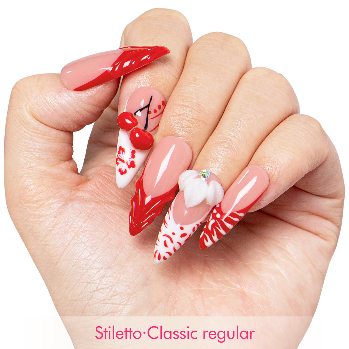 Cherry Blossom Handmade Nails H636