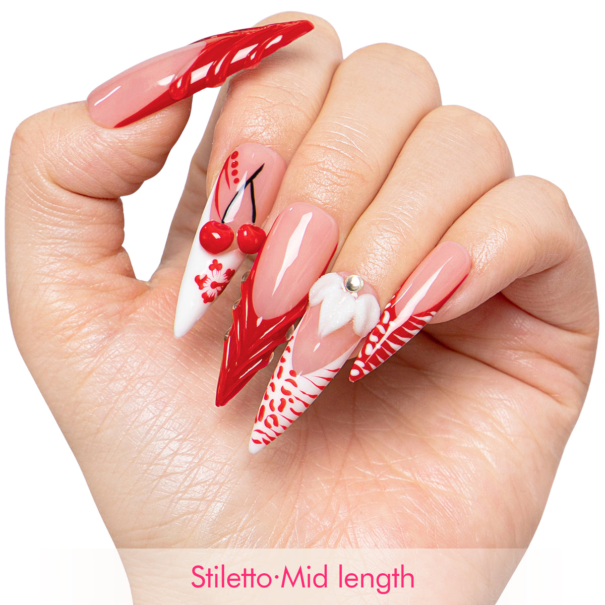 Cherry Blossom Handmade Nails H636