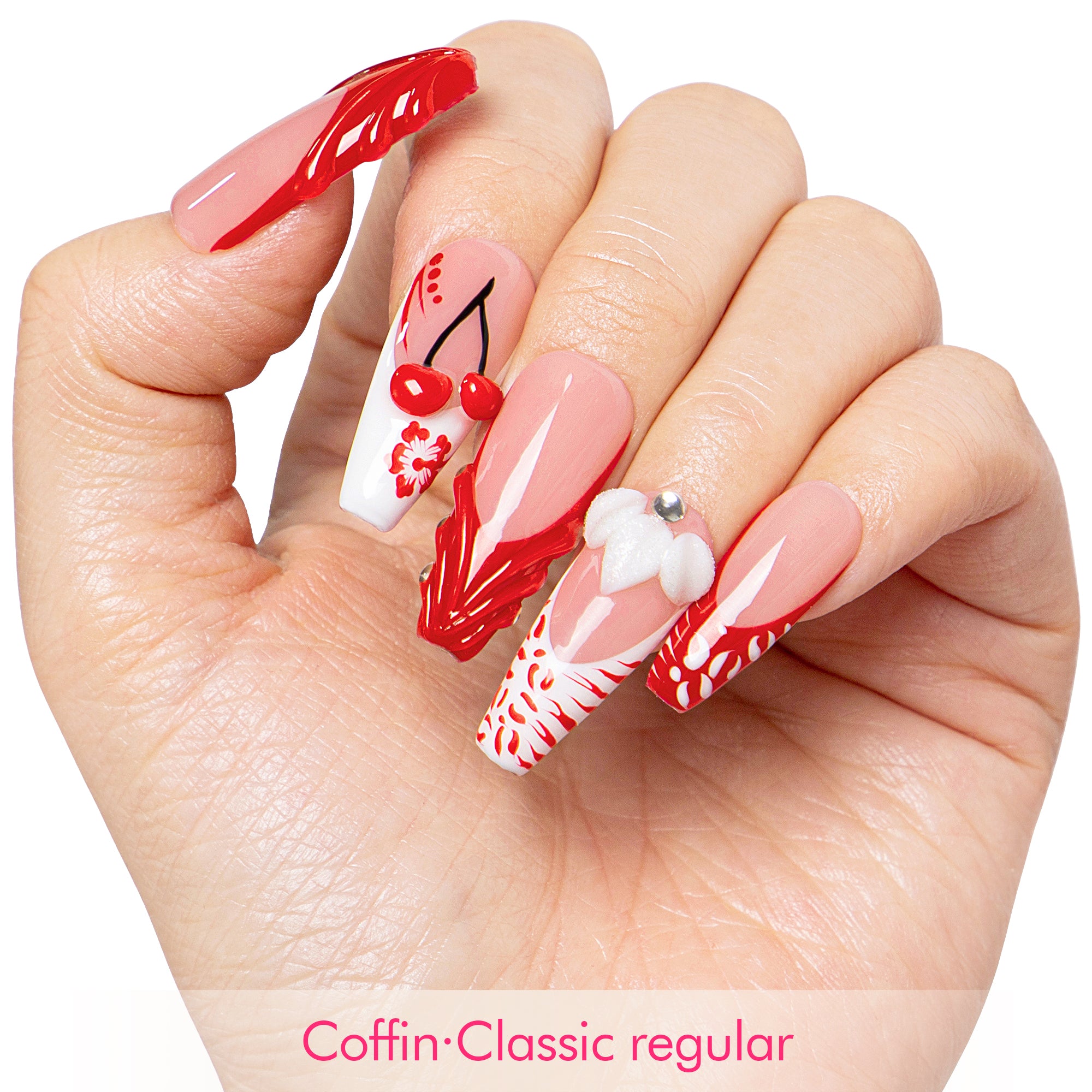Cherry Blossom Handmade Nails H636