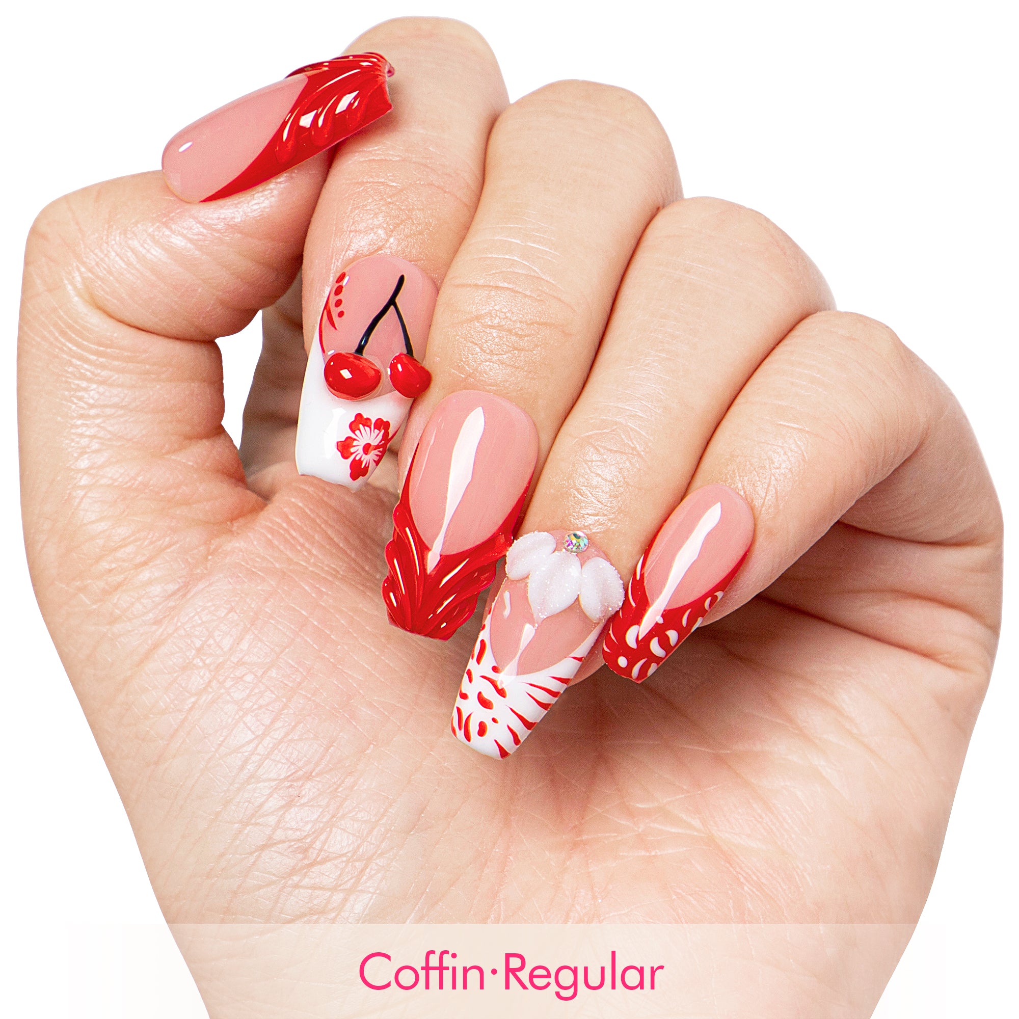 Cherry Blossom Handmade Nails H636