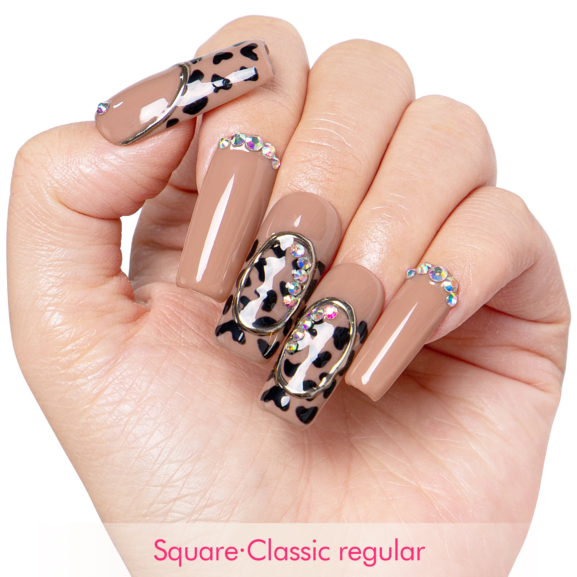 Bow Down Handmade Nails H641